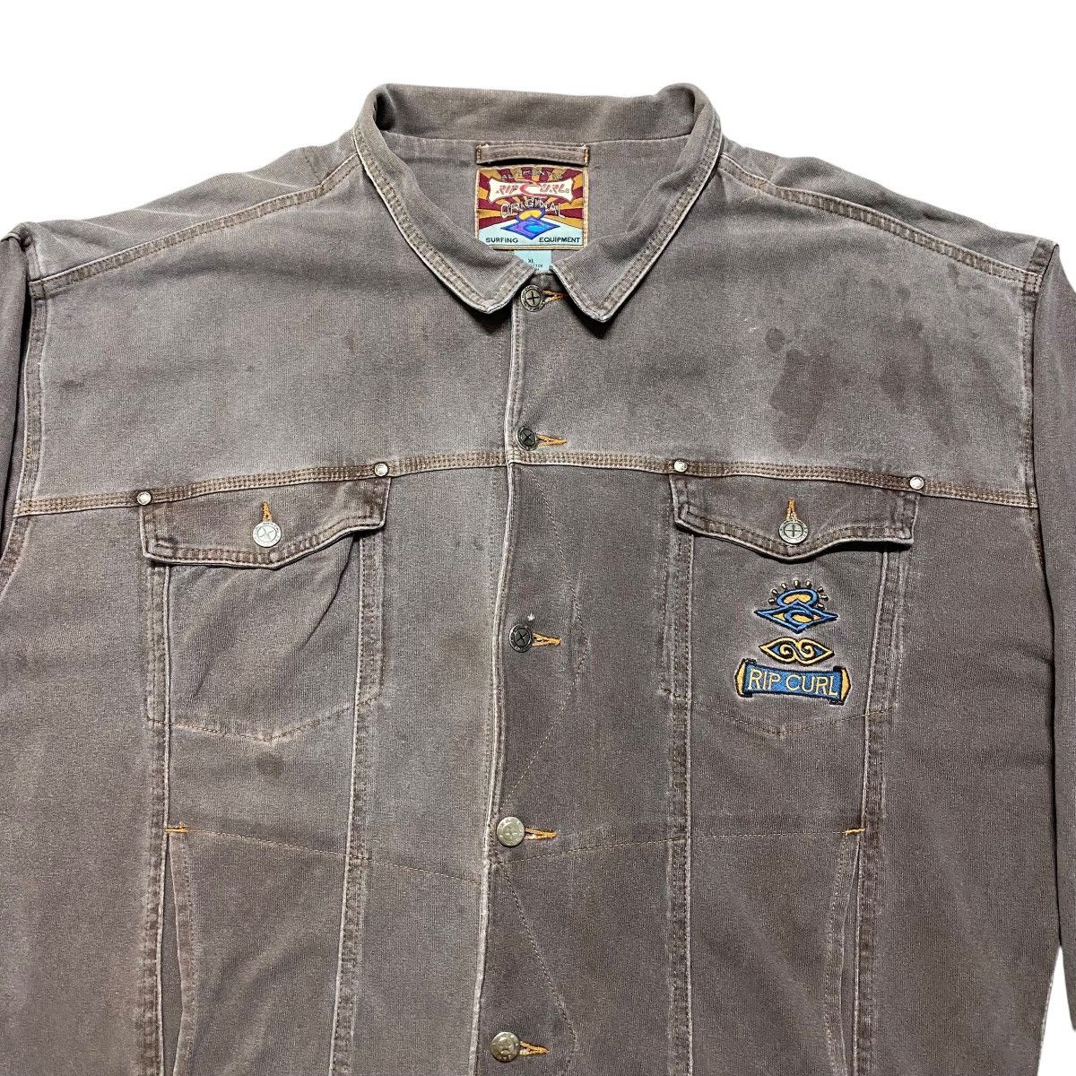 Rip Curl Vintage 90s Rip Curl Trucker Jacket Oversized Size US XL / EU 56 / 4 - 2 Thumbnail