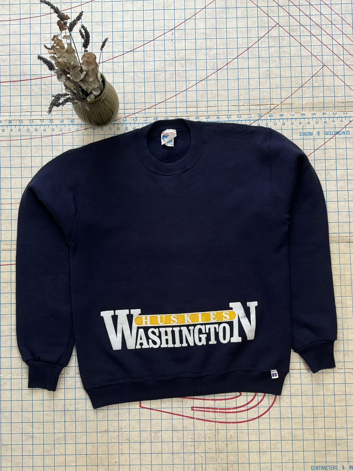 Russell Athletic × Vintage Vintage Washington Huskies Spell Out Crewneck Russell Ath Size US M / EU 48-50 / 2 - 1 Thumbnail