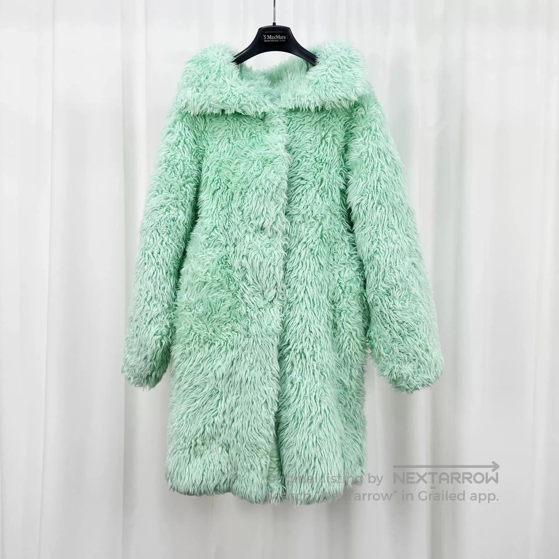 Balenciaga Balenciaga Mint Green Teddy Coat. Size US XS / EU 42 / 0 - 1 Thumbnail