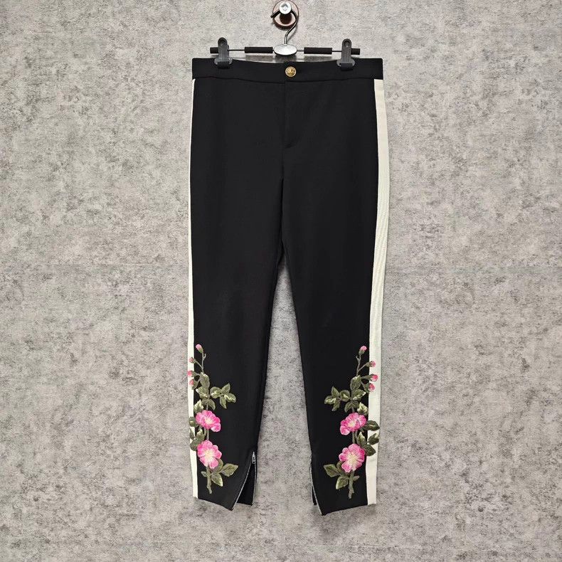 Gucci Floral embroidered trousers