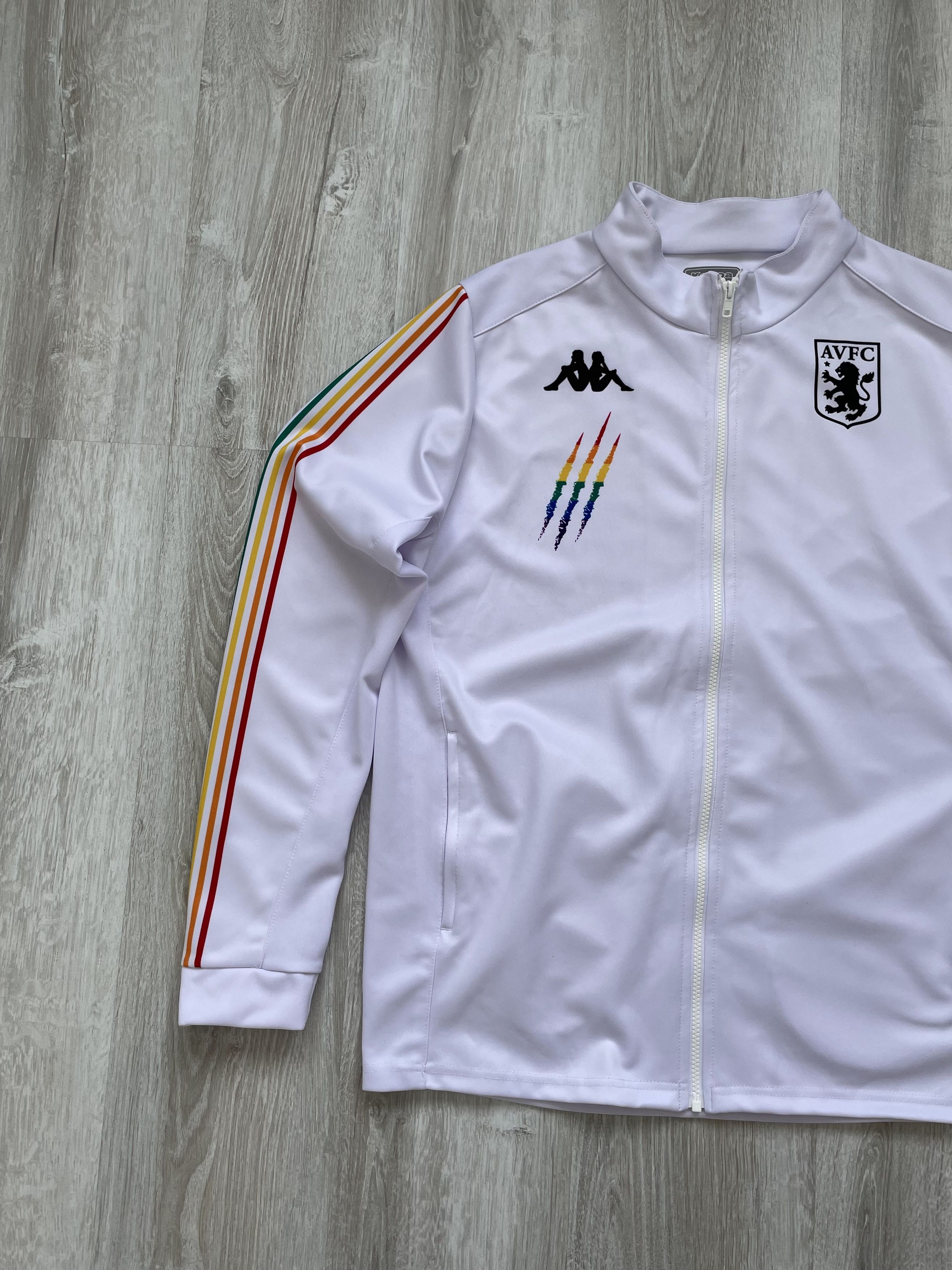 Vintage Aston Villa Kappa Full Zip Track Top Part of the Pride Size US XL / EU 56 / 4 - 4 Thumbnail