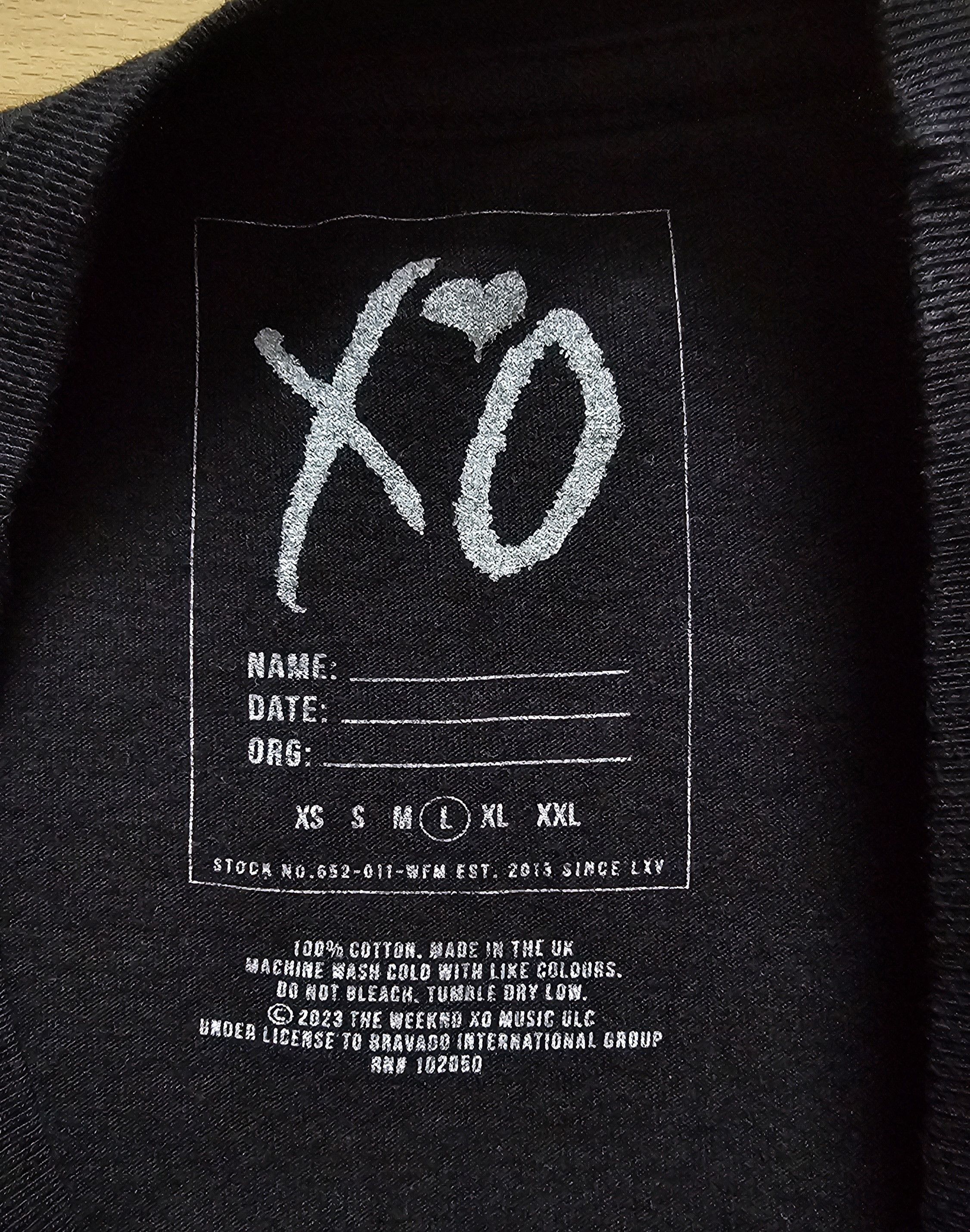 The Weeknd × XO The Weeknd XO After Hours Til Dawn Tour Shirt Size US L / EU 52-54 / 3 - 7 Thumbnail