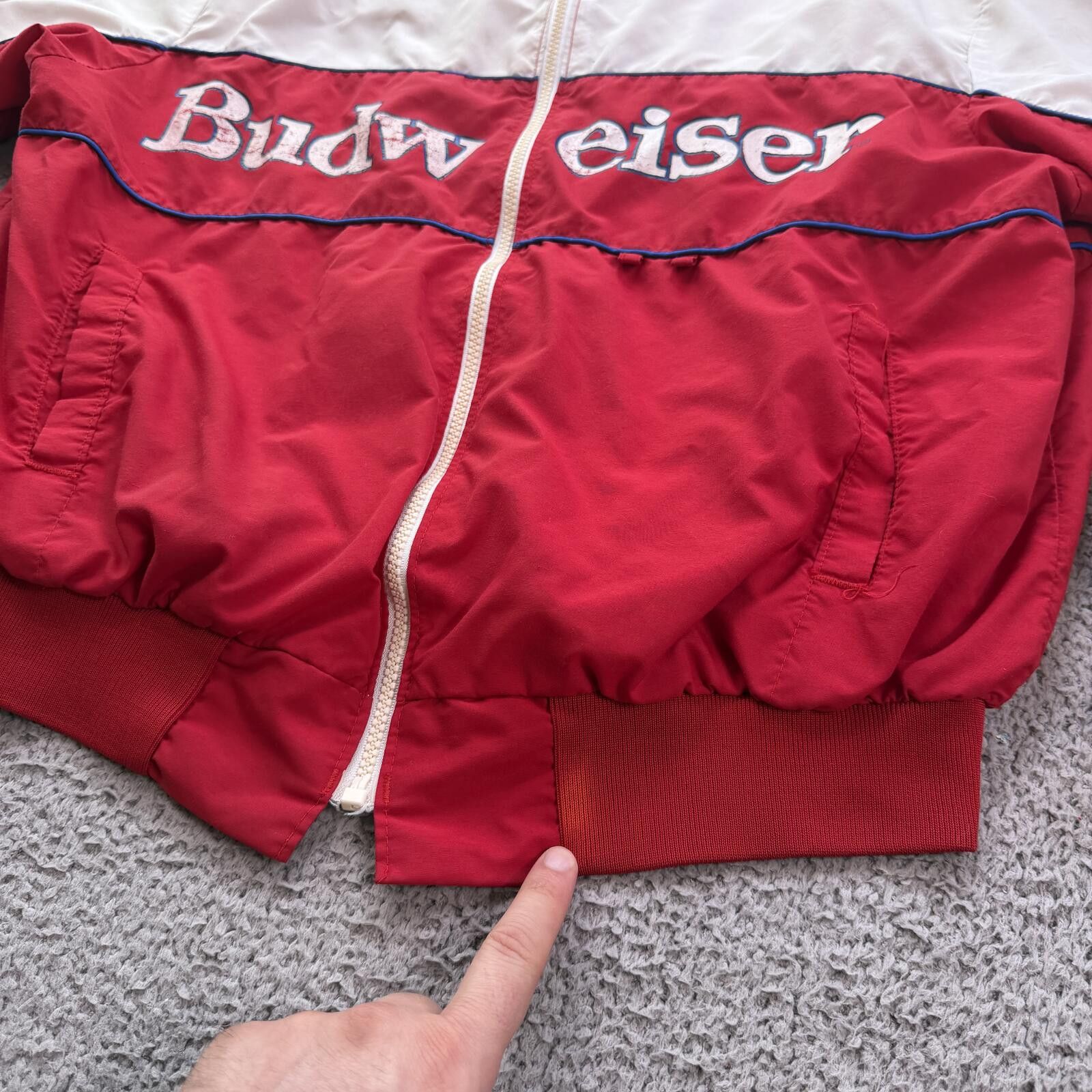 Other Vintage 90s Team Budweiser Racing Jacket Made In USA Bomber Size US L / EU 52-54 / 3 - 6 Thumbnail
