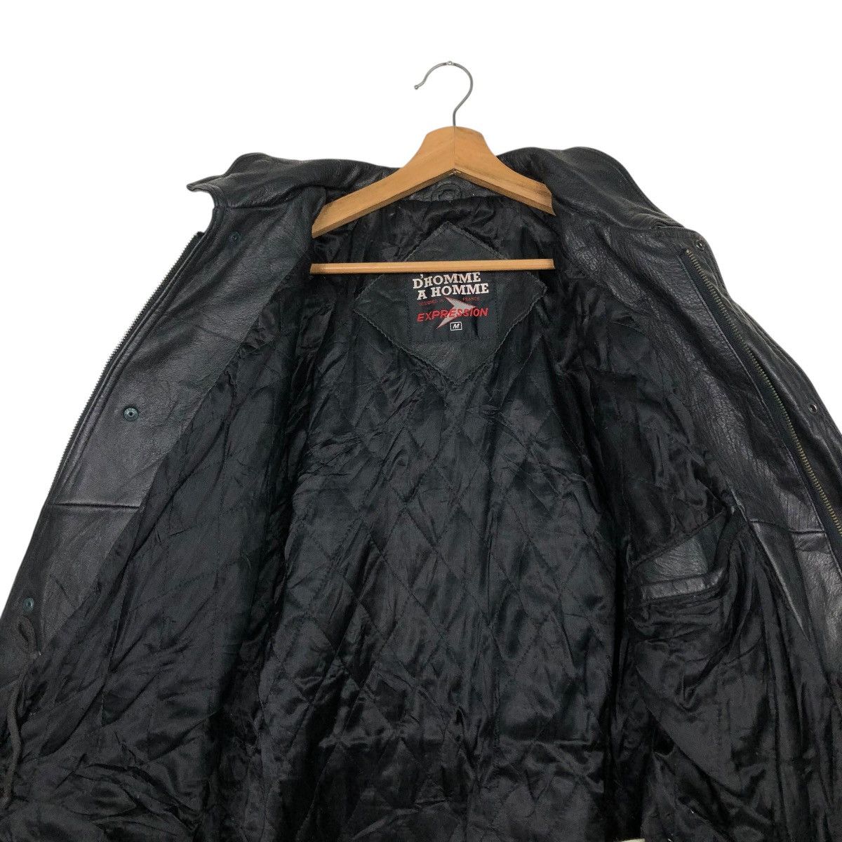 Japanese Brand 🔥VINTAGE BIKER LEATHE RJACKET BLANKET D’HOMME A HOMME Size US M / EU 48-50 / 2 - 16 Thumbnail
