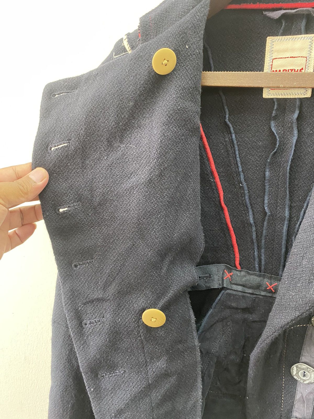 Marithe + Francois Girbaud Dark blue Marithé & François Girbaud wool jacket Size M / US 6-8 / IT 42-44 - 18 Thumbnail