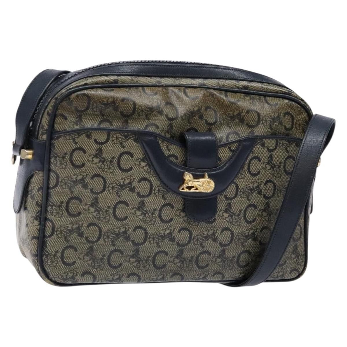 Celine CELINE C Sulky Shoulder Bag Pvc Navy Gold Size ONE SIZE - 1 Thumbnail