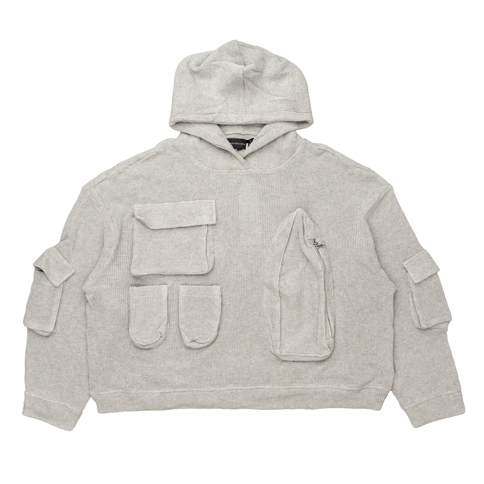 Who Decides War Multi Pocket Hooded Sweatshirt Vintage Grey Size US XL / EU 56 / 4 - 1 Thumbnail