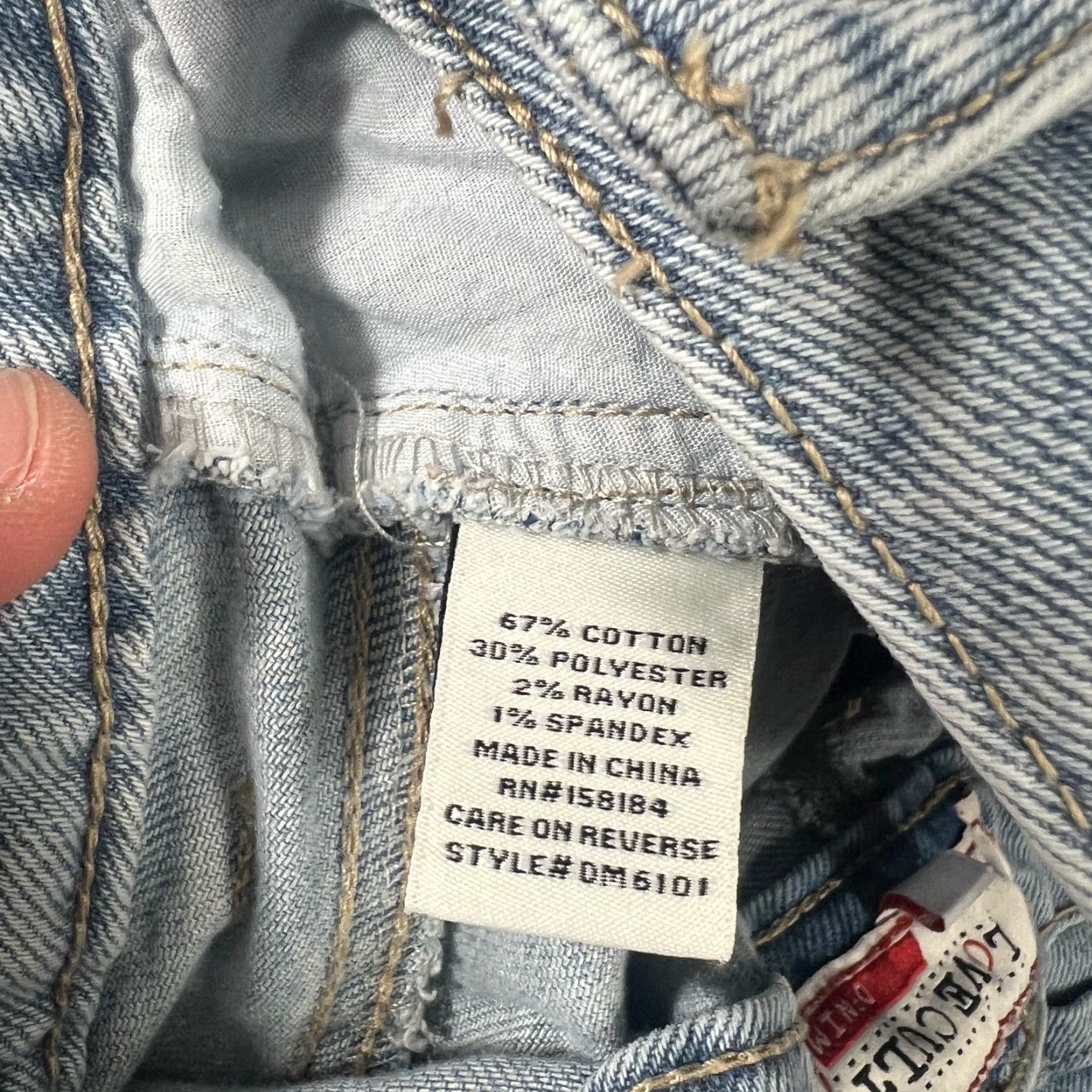Vintage Love Cult Cargo Jeans Size 13 High Rise Wide-Leg Baggy Blue Y2K Womens Size 34" / US 12 / IT 48 - 7 Thumbnail