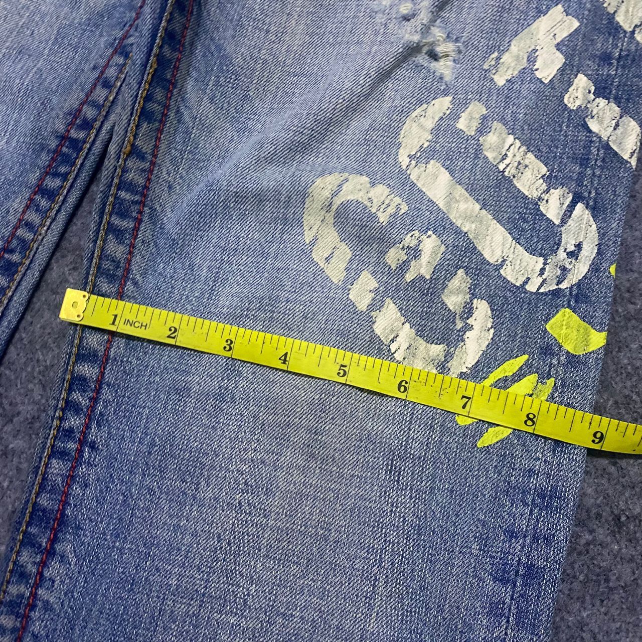 Gotcha 💥Best Offer💥Vintage Gotcha Surfwear Distressed Denim Size US 32 / EU 48 - 6 Thumbnail