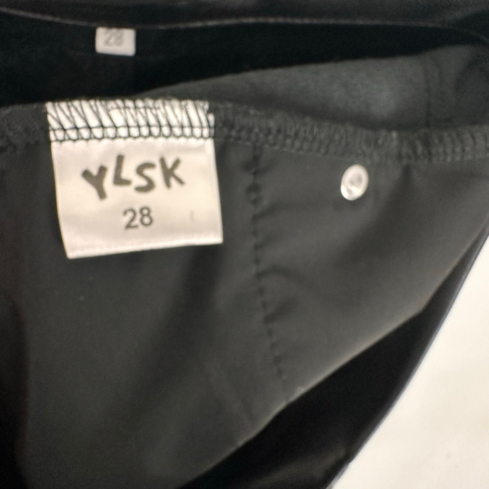 Other YLSK Mens Skinny Faux Leather Low Rise Pants Suede Lined 28 Size US 28 / EU 44 - 5 Thumbnail