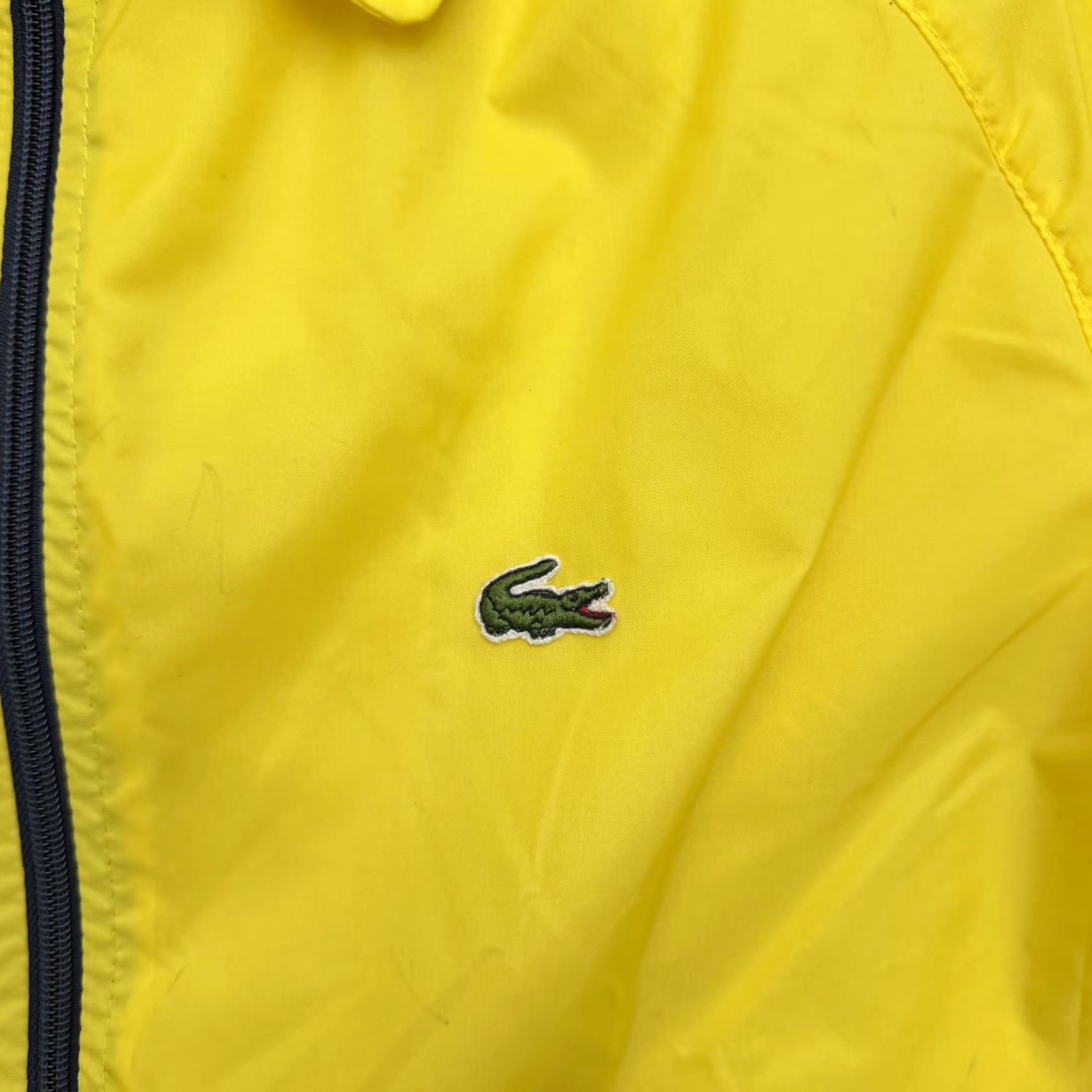 Izod VINTAGE Izod Lacoste Jacket Mens S Yellow Nylon Full Zip Windbreaker 80s Size US S / EU 44-46 / 1 - 3 Thumbnail