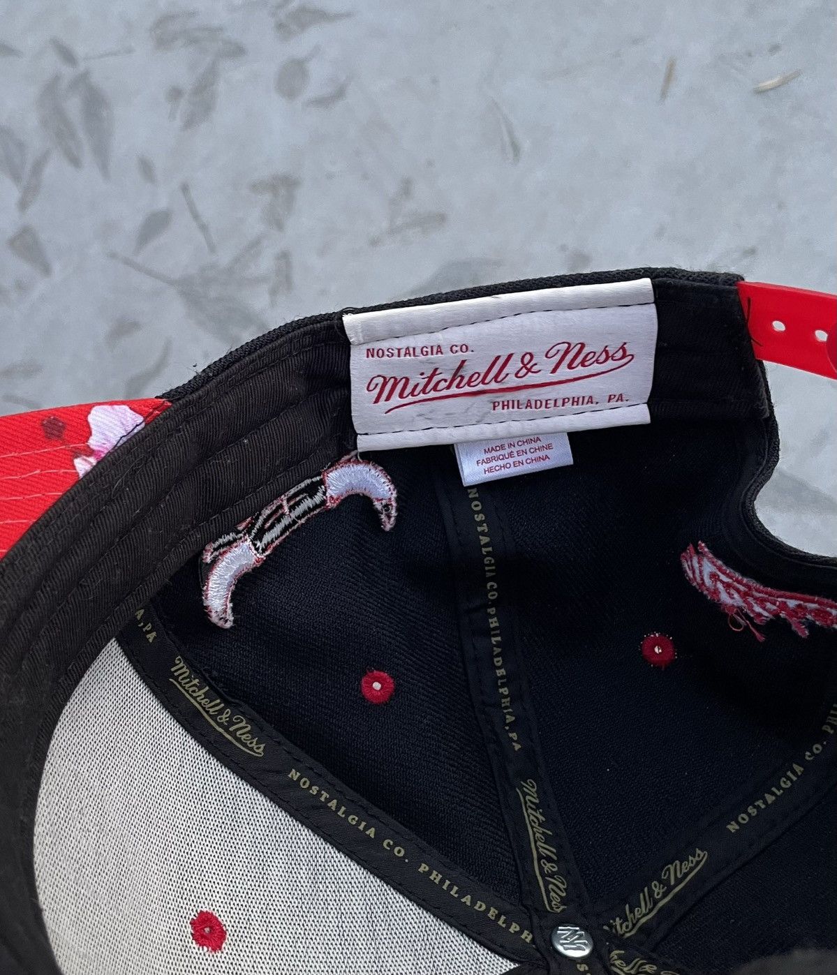 Mitchell & Ness × NBA Vintage Chicago Bulls Mitchell Ness NBA Hats Y2K cap Flowers Size ONE SIZE - 6 Thumbnail