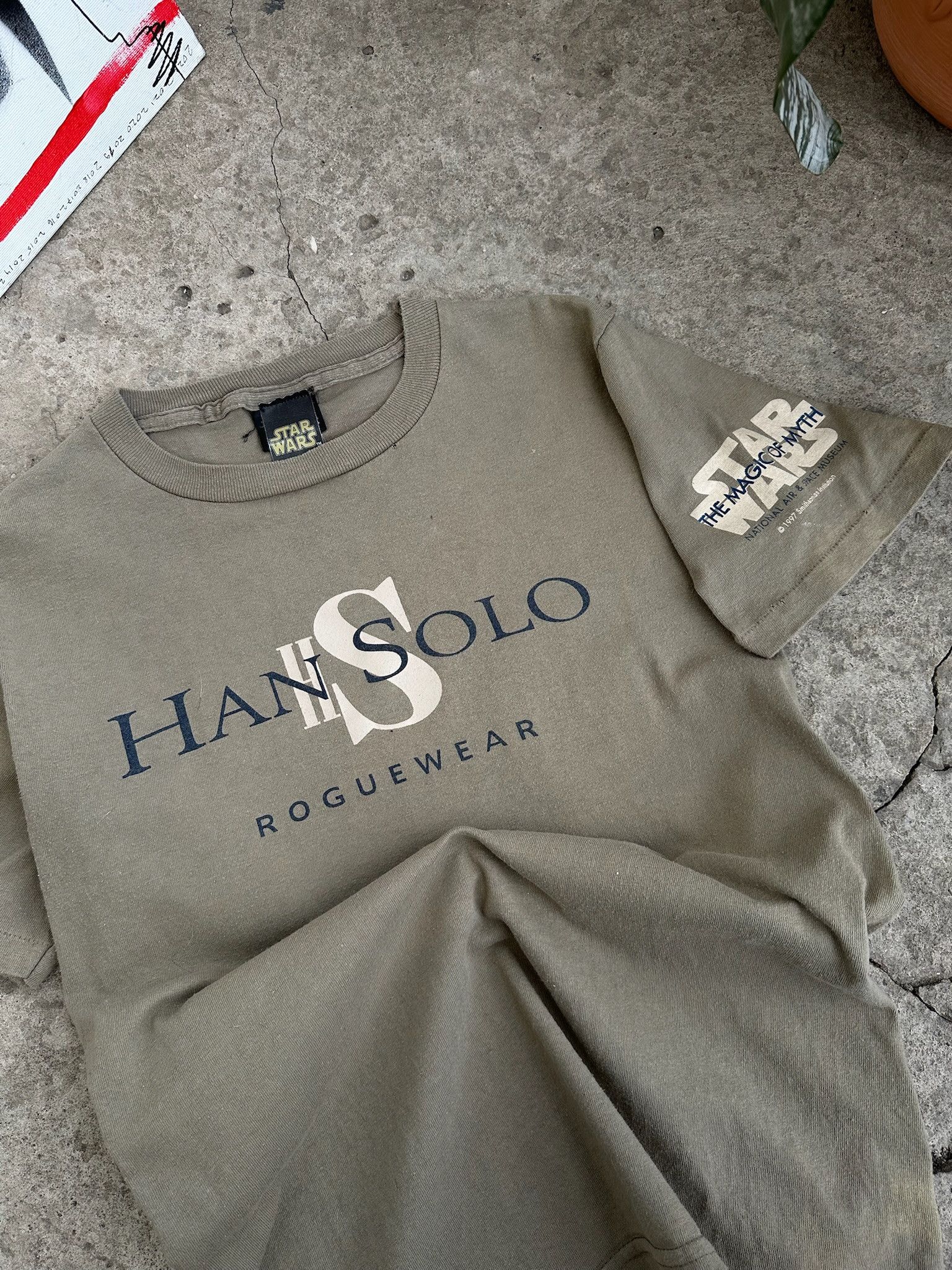 Star Wars × Vintage Vintage 1997 Star Wars Han Solo T Shirt like Joda Size US S / EU 44-46 / 1 - 5 Thumbnail