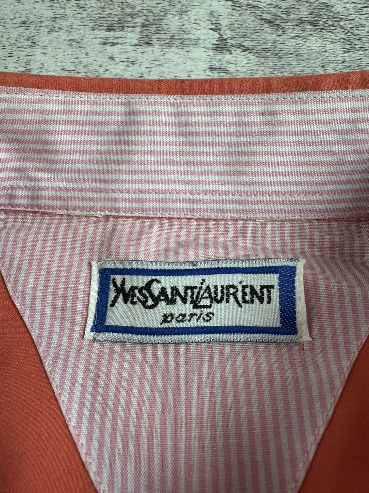 Yves Saint Laurent NEW Tag Yves Saint Laurent YSL 80S Longsleeve Button Shirt Size US L / EU 52-54 / 3 - 13 Thumbnail