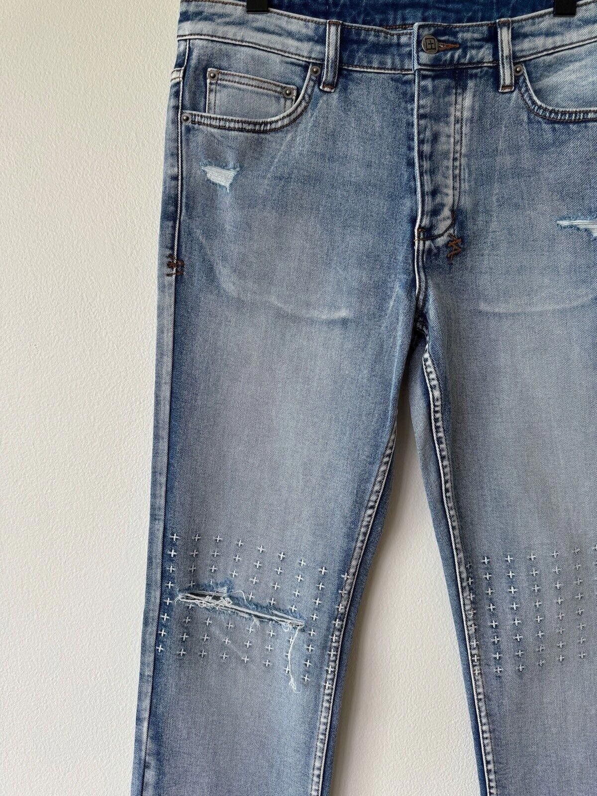 Ksubi new Ksubi mens denim jean hazlow 32 small medium blue Size US 32 / EU 48 - 4 Thumbnail