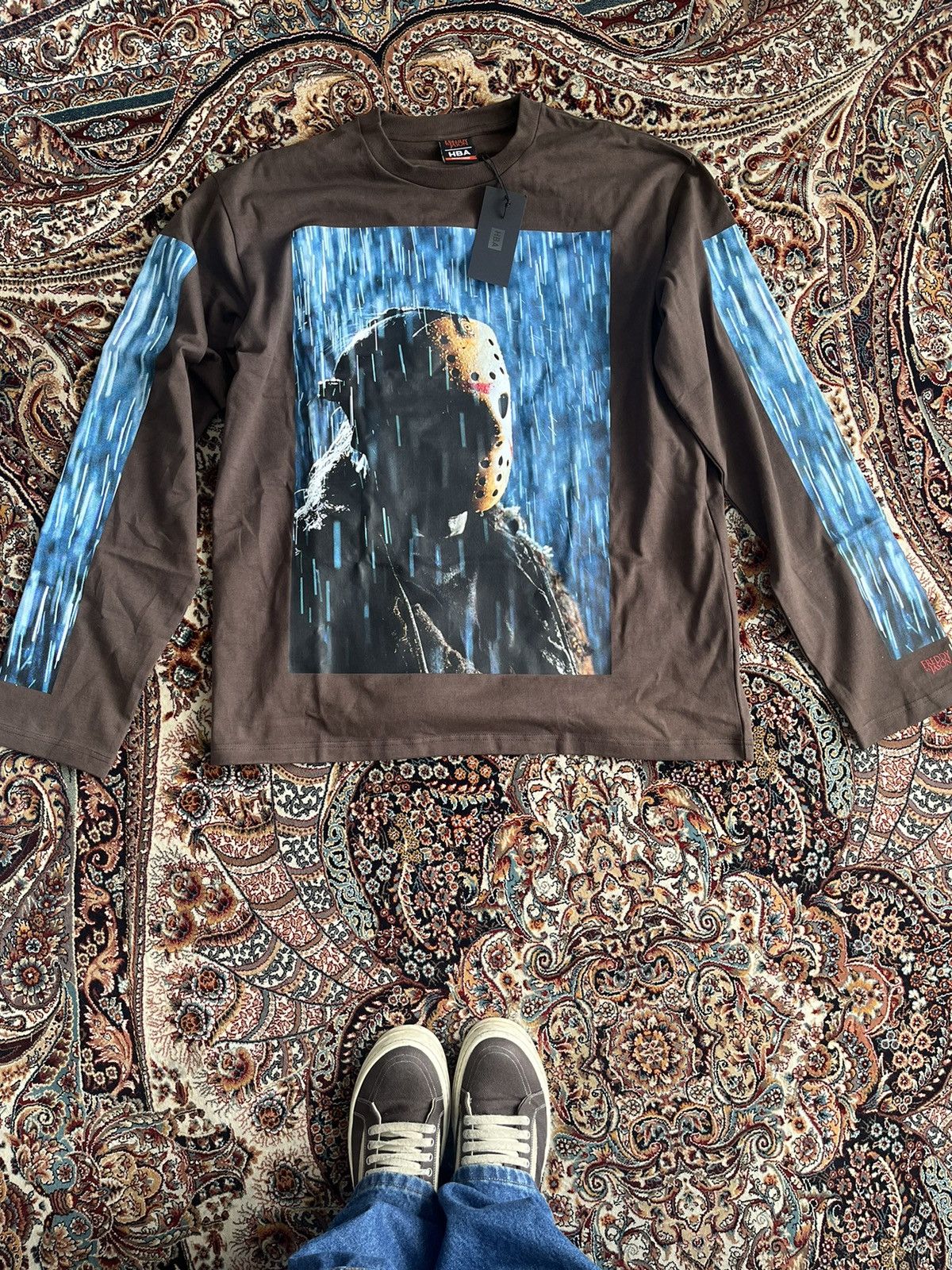 Hood By Air HOOD BY AIR X JASON VS FREDDY LONG SLEEVED T SHIRT