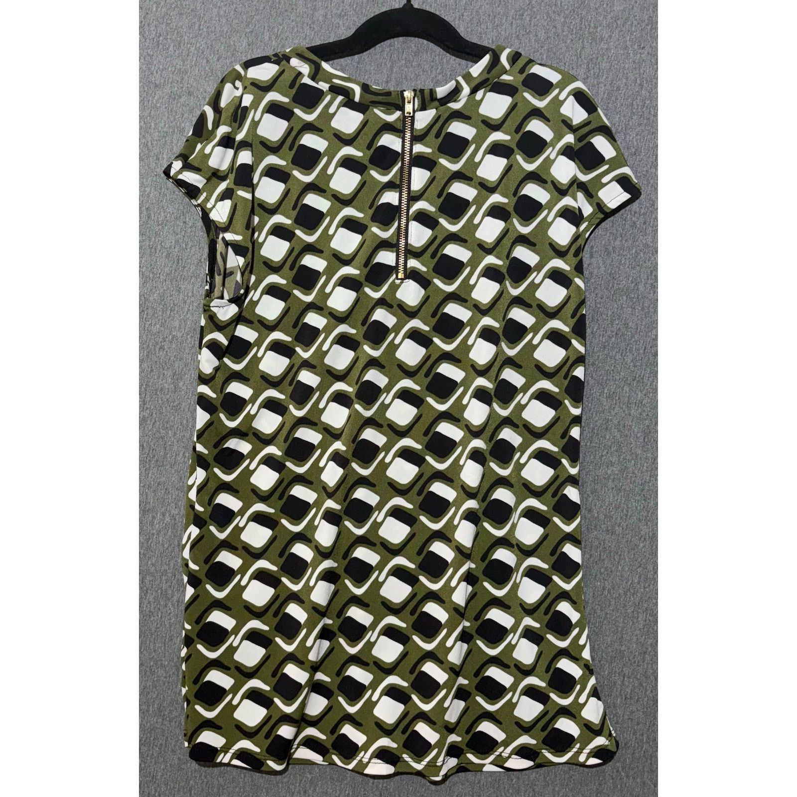 Worthington Worthington | Green Black Abstract Print Blouse | Small Size S / US 4 / IT 40 - 2 Thumbnail
