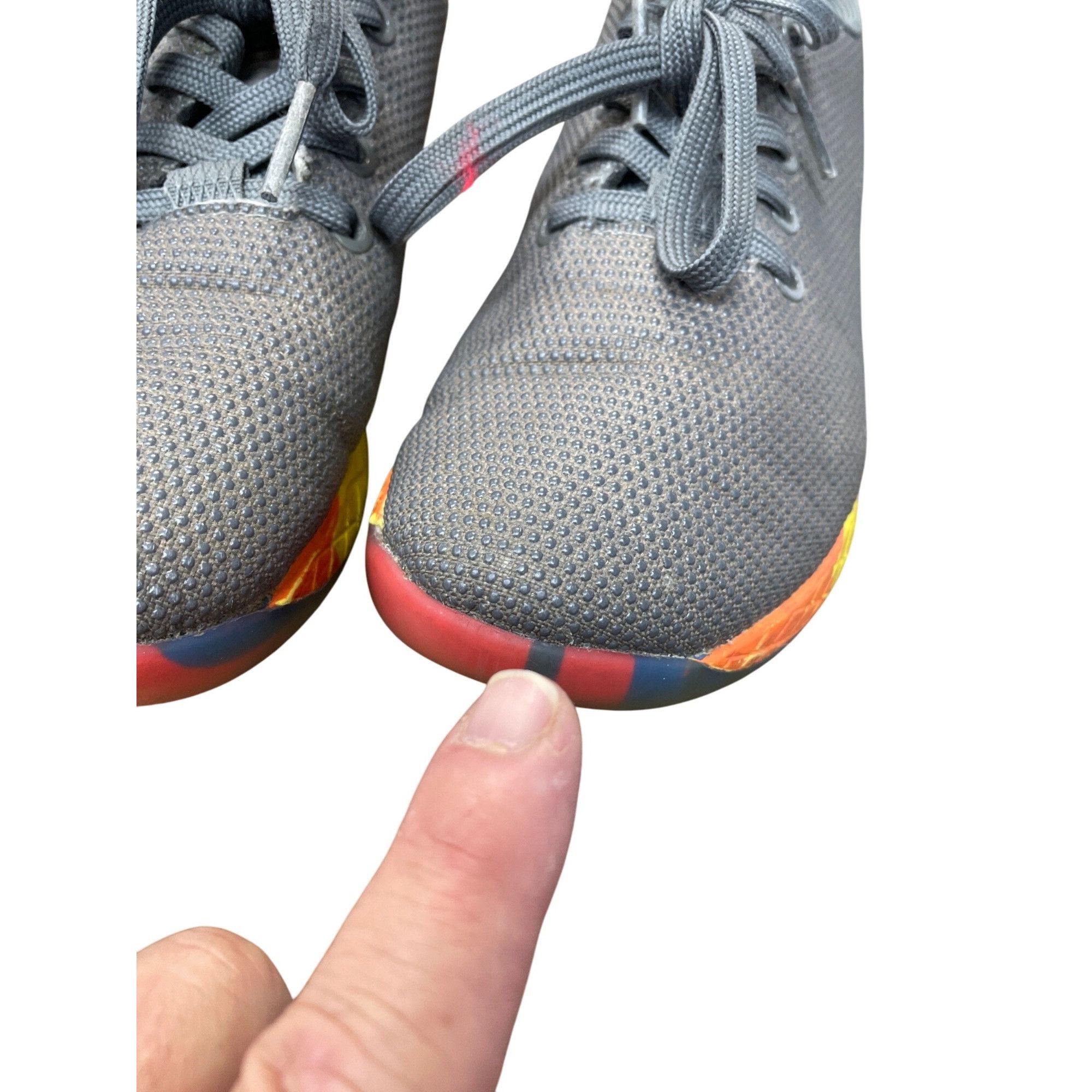 Other NoBull Womans Gray Red yellow Run walk sneakers Sz 8.5 SKU 9 Size US 8.5 / IT 38.5 - 15 Thumbnail