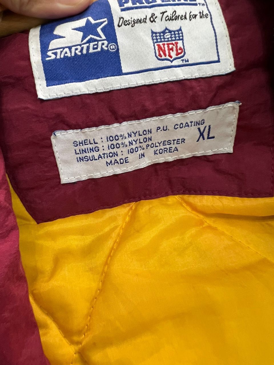 NFL Vintage 90’s Starter Red Skins Hoodie Size US XL / EU 56 / 4 - 17 Thumbnail