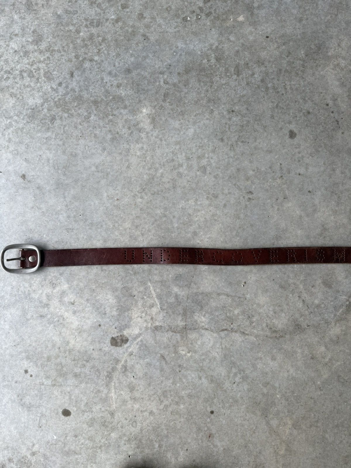 Undercover Undercover Brown Perforated Belt Size 30 - 2 Thumbnail