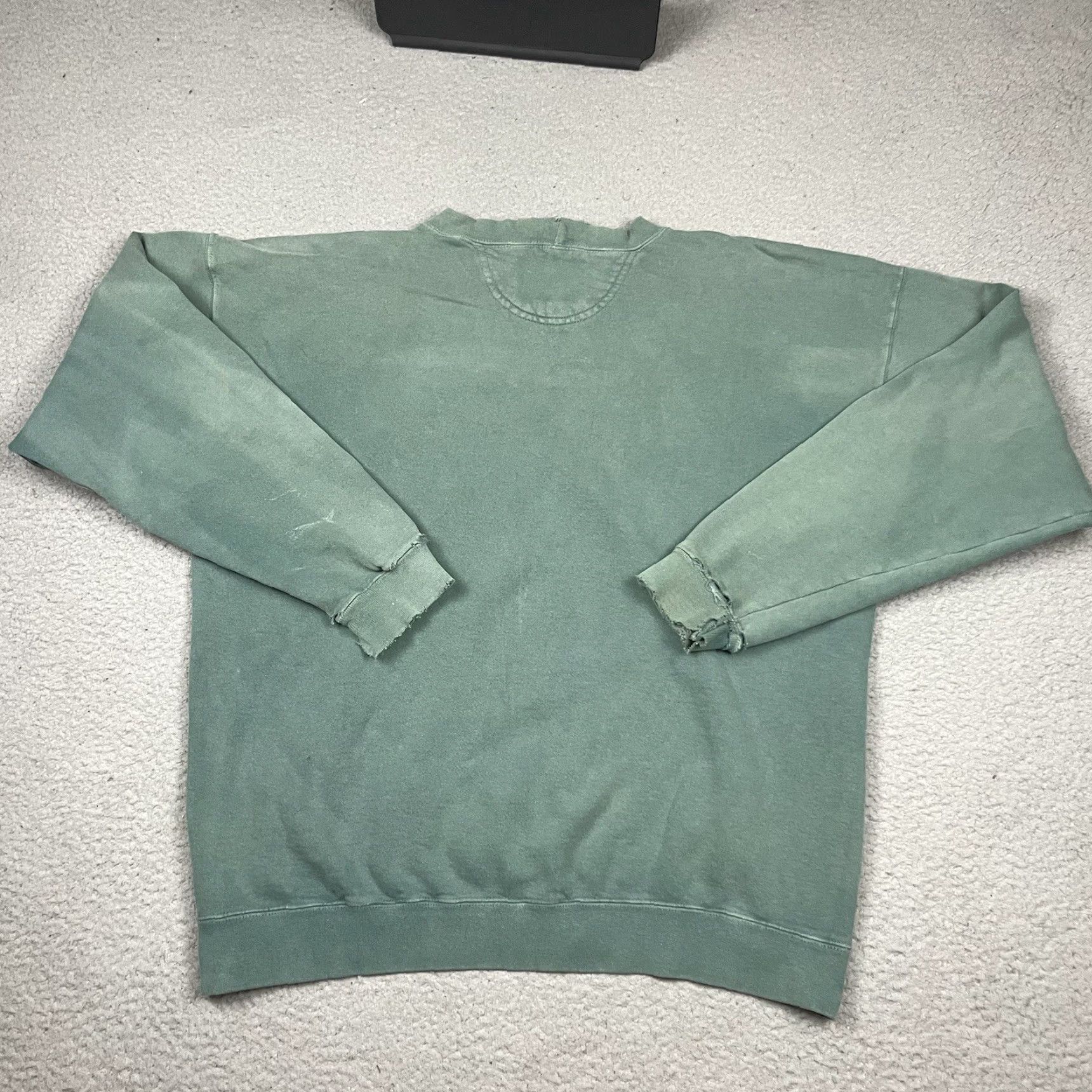 Levi's VINTAGE Levi’s Sweatshirt Mens M Green Sun Fade Distressed Logo 90s USA Pullover Casual Rock Size US M / EU 48-50 / 2 - 6 Thumbnail