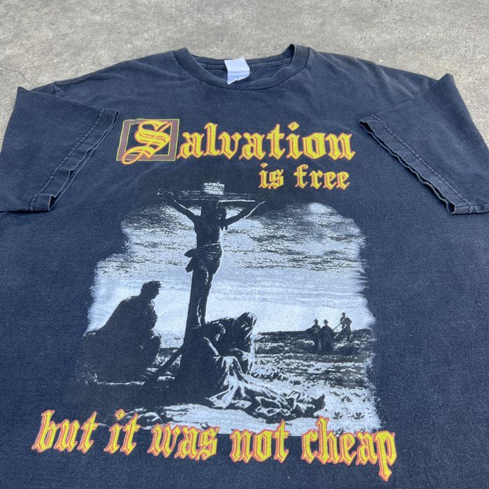 Vintage Vintage Y2K Salvation God Jesus Holy Bible Tee Faded | Grailed