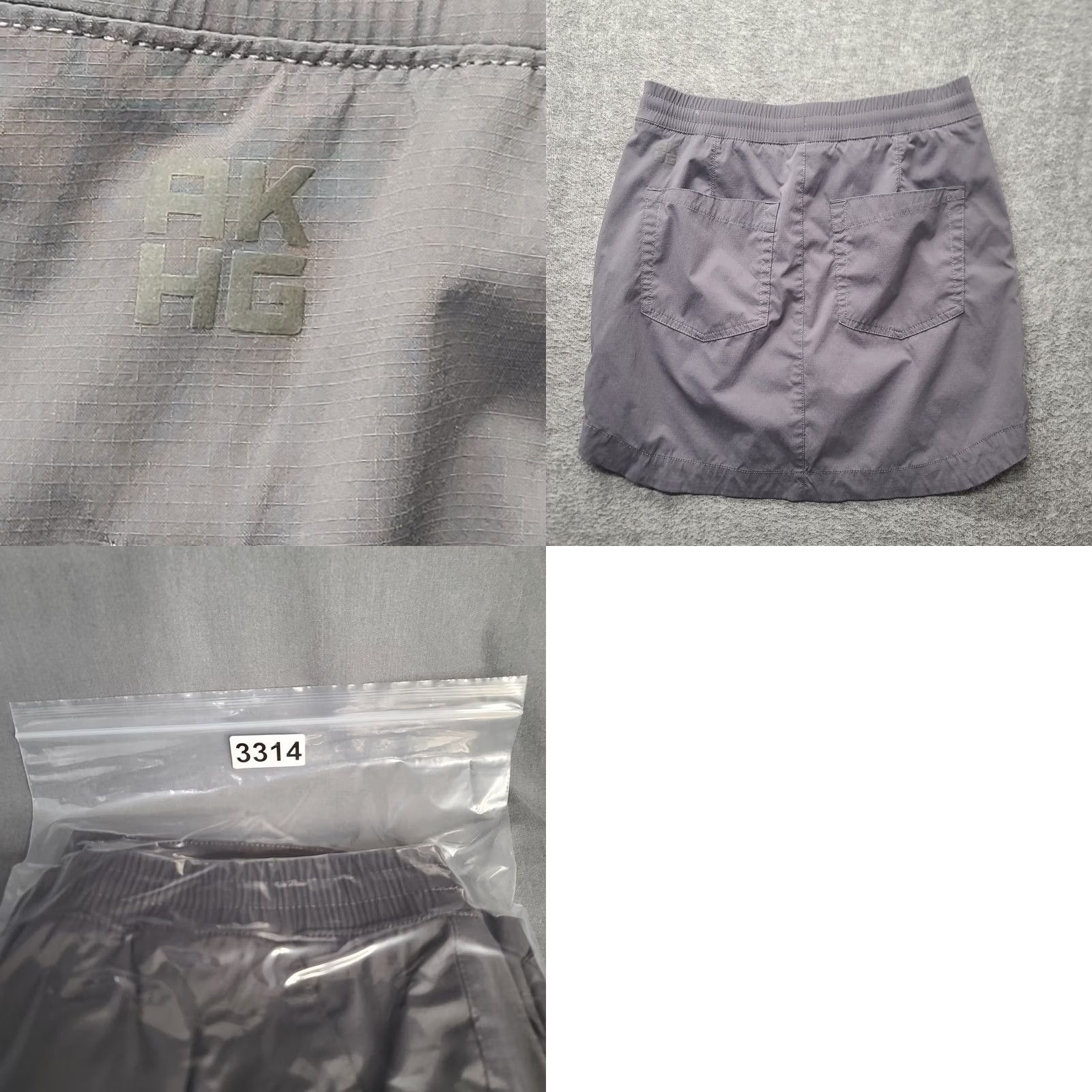 Vintage Alaskan Hardgear Skort Womens 8 Regular Fit Mid Rise Lined Hiking Activewear Gray Nylon Spandex Pocket Size ONE SIZE - 9 Thumbnail