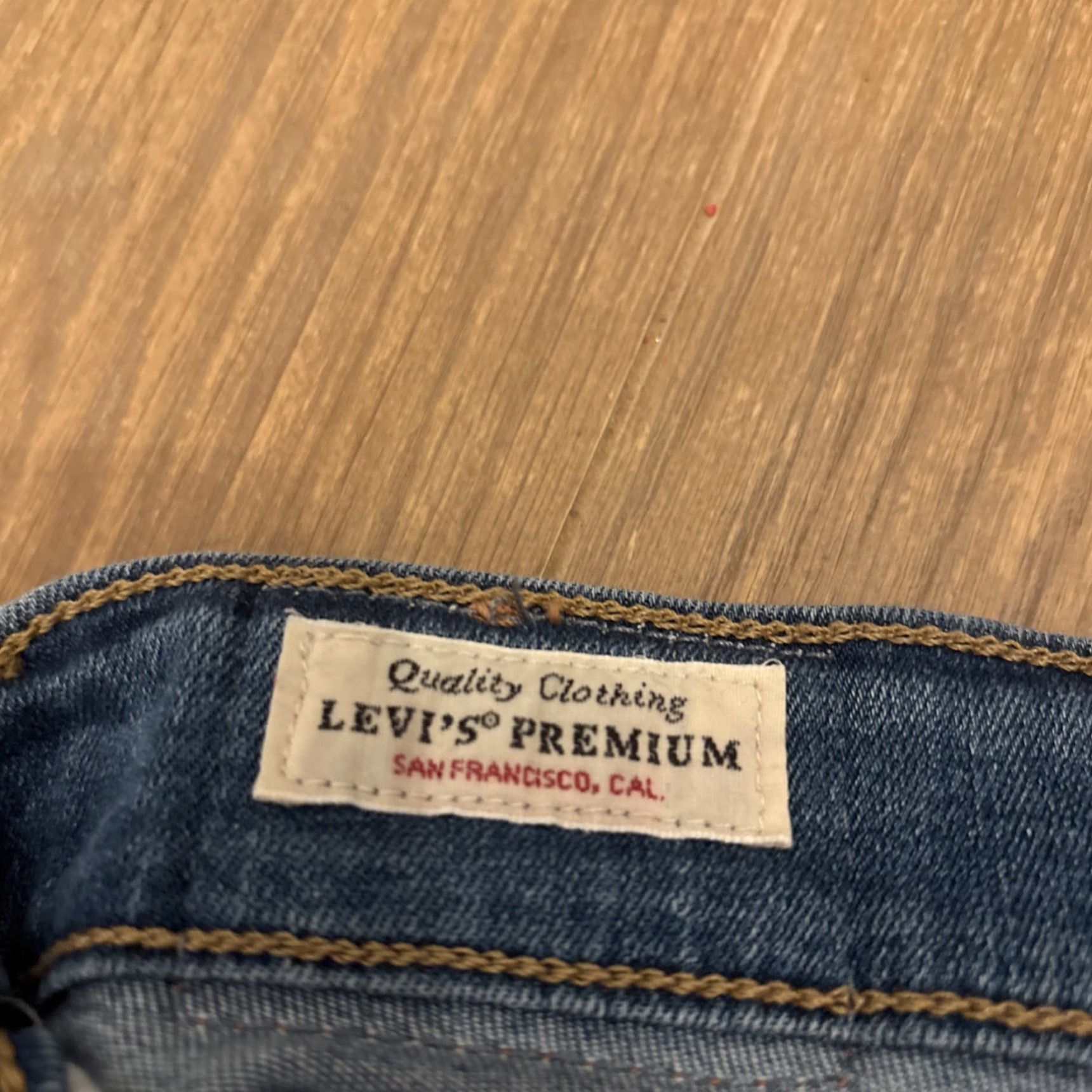 Levi's Levi's 721 High Rise Skinny Jeans Medium Wash Blue Womens Size 32 Big E Size 24" / US 00 / IT 34 - 6 Thumbnail