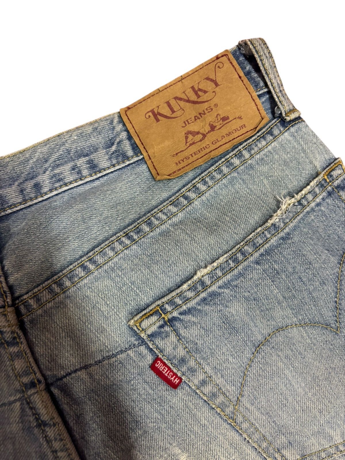 Hysteric Glamour Vintage Kinky Hysteric Glamour Distressed Patchwork Jeans Size US 31 - 8 Thumbnail