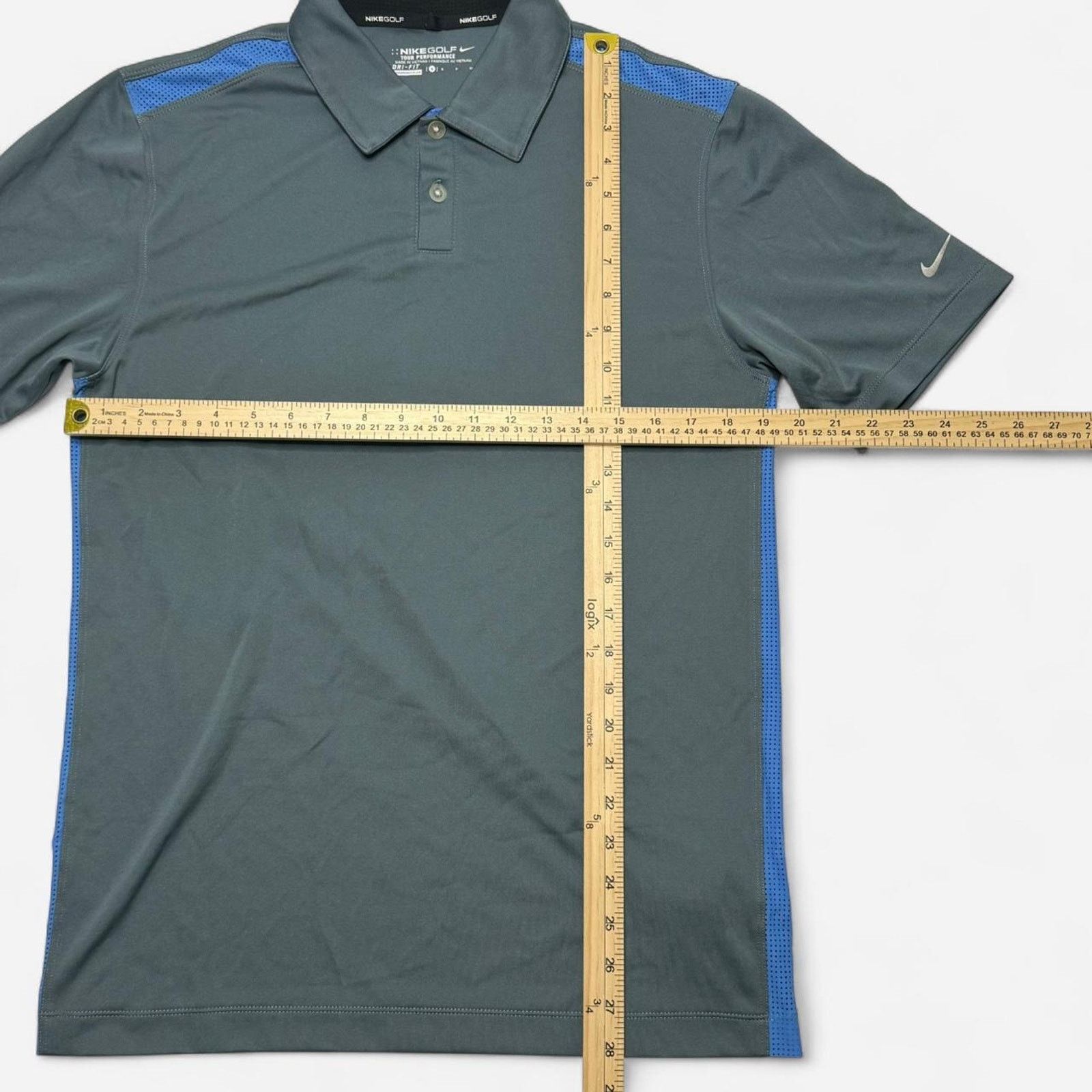 Nike Nike Golf Dri-Fit GrayBlue Performance Polo Shirt Men. Small Size US S / EU 44-46 / 1 - 5 Thumbnail