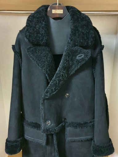 Tom Ford o1sm1stk0824 Suede Shearling Low Cut Double Mustang Coat Size US M / EU 48-50 / 2 - 2 Thumbnail