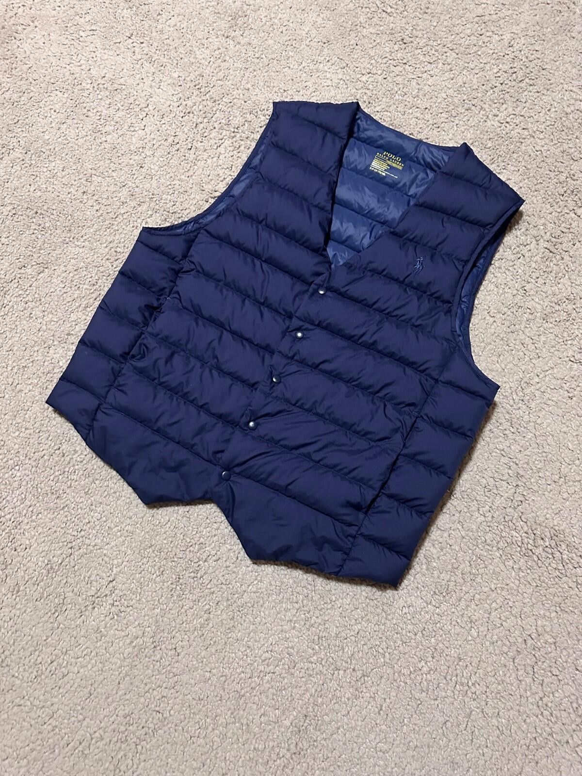 Polo Ralph Lauren Polo Ralph Lauren Lightweight Down Gilet Waistcoat Vest Navy Size US S / EU 44-46 / 1 - 2 Thumbnail