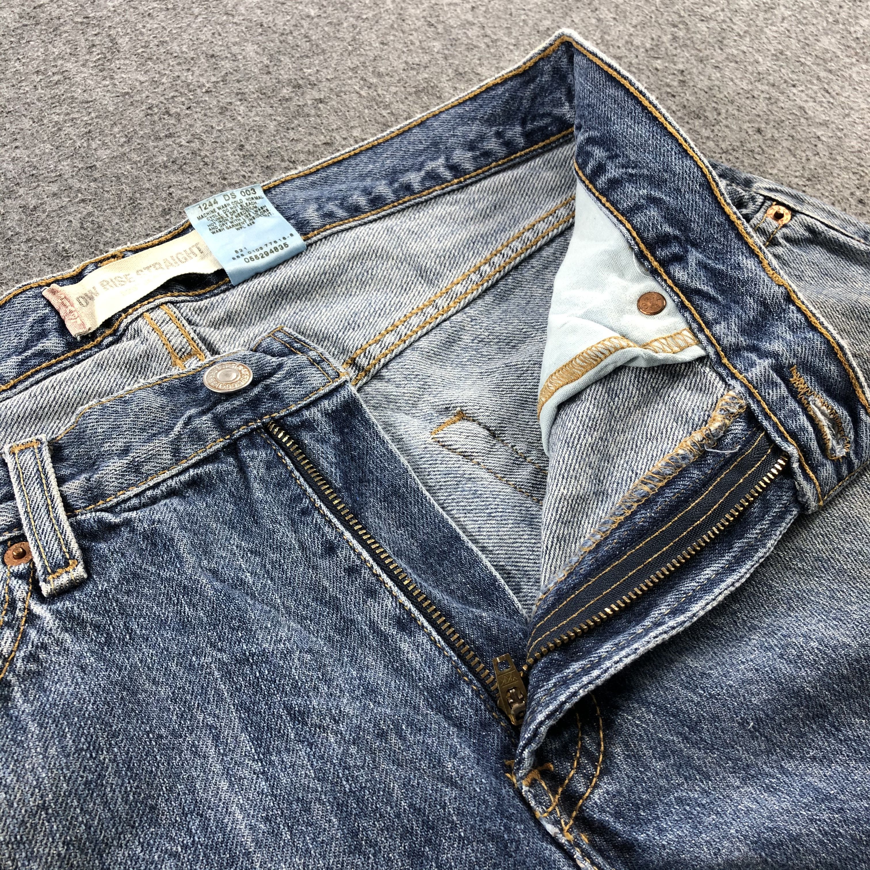 Levi's Dirty Vintage Levis Jeans Lot 529 Faded Blue Denim-J1070 Size US 33 - 7 Thumbnail
