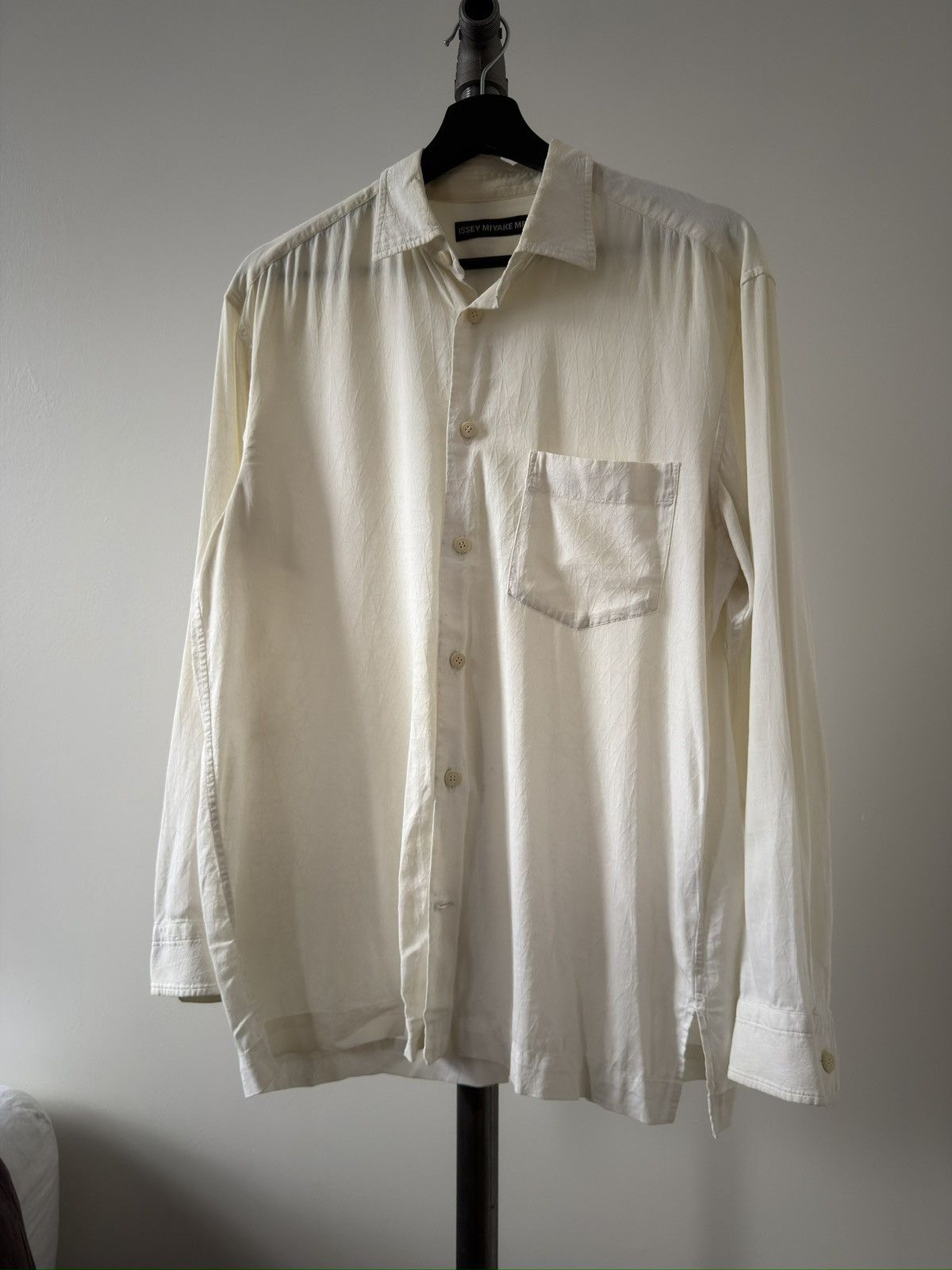 Issey Miyake Patterned White Shirt Size US S / EU 44-46 / 1 - 1 Thumbnail