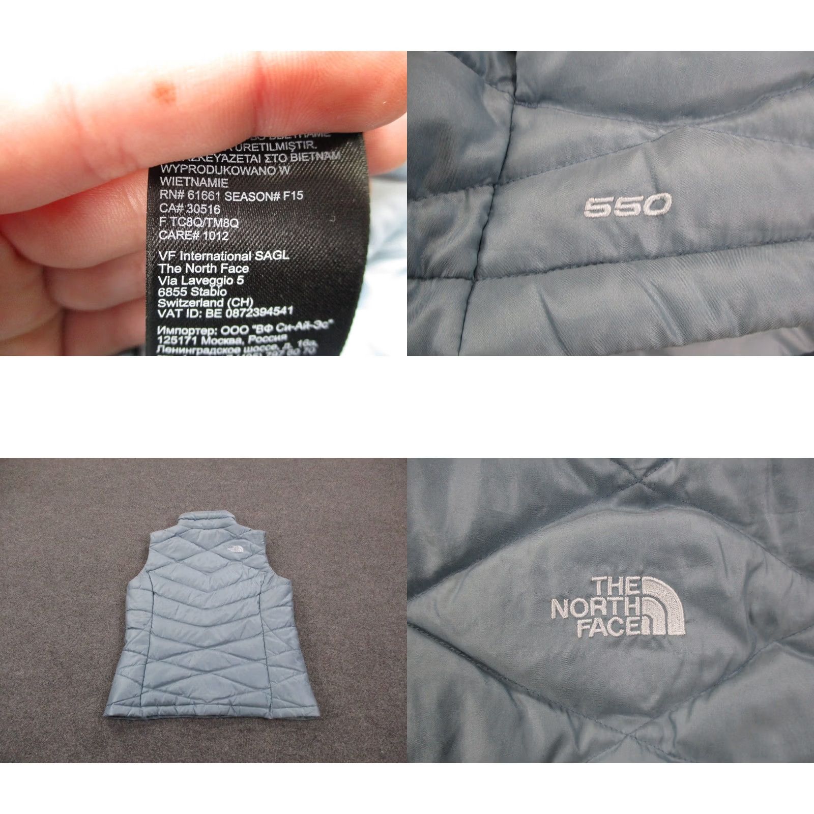 The North Face Nike North Face Vest Jacket Women M Blue Down Quilted Puffer Outdoor 550 Size M / US 6-8 / IT 42-44 - 9 Thumbnail