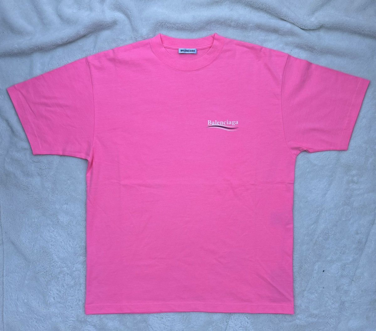 Balenciaga Balenciaga Pink Campaign Logo Tee Size US XXL / EU 58 / 5 - 1 Thumbnail