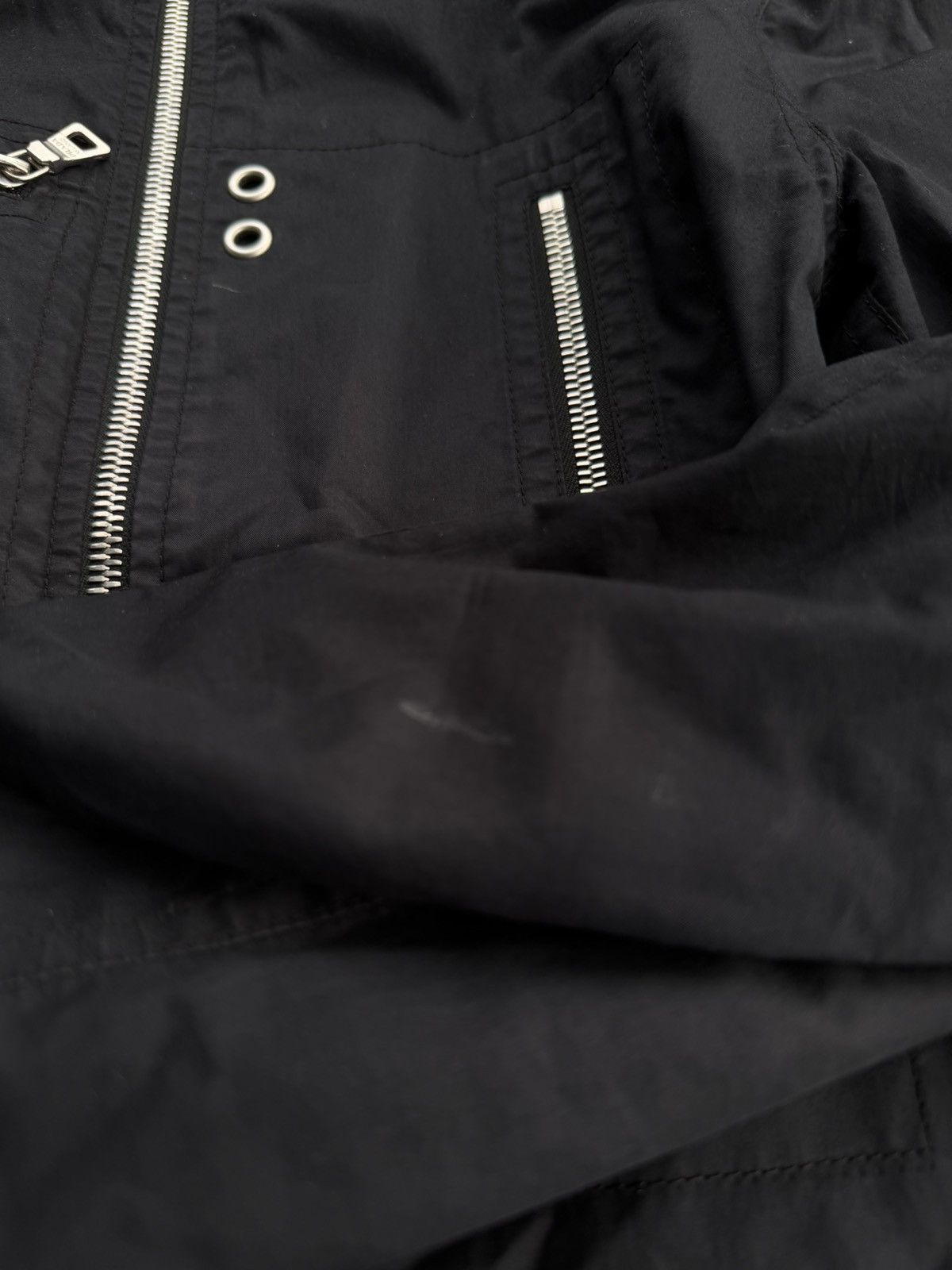 Prada Vintage 00s Prada Nylon Biker Jacket Size US S / EU 44-46 / 1 - 10 Thumbnail