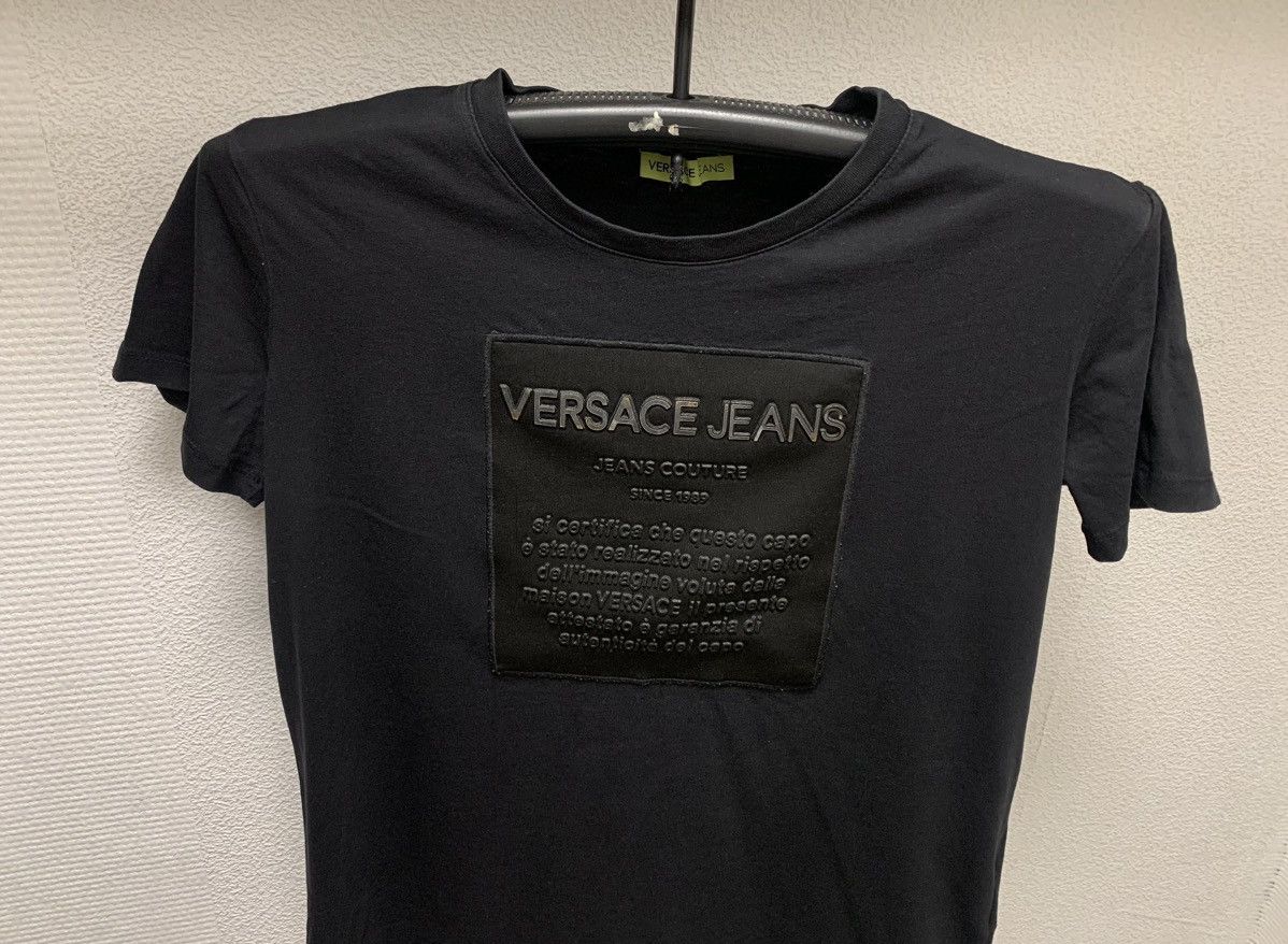 Versace Jeans Couture Versace jeans black t-shirt box logo M size Size US M / EU 48-50 / 2 - 2 Thumbnail