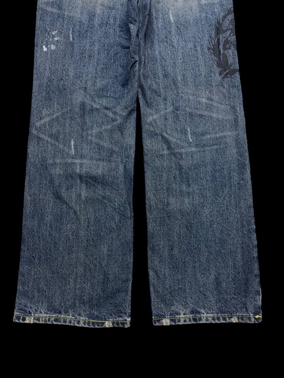 Abercrombie & Fitch BOOTCUT Sick Abrecrombie Mudwash Distress Tattoo Baggy Flare Size US 30 / EU 46 - 20 Thumbnail