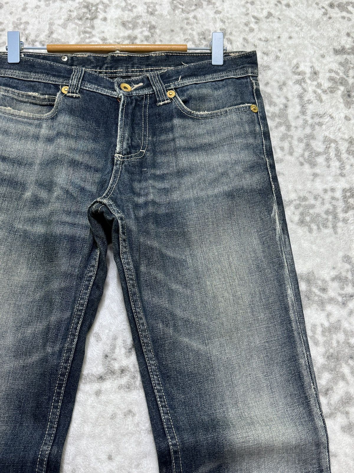 semanticdesign 2000s Semantic Design Mud Wash Clawmark Zipper Pocket Jeans Size US 31 - 5 Thumbnail