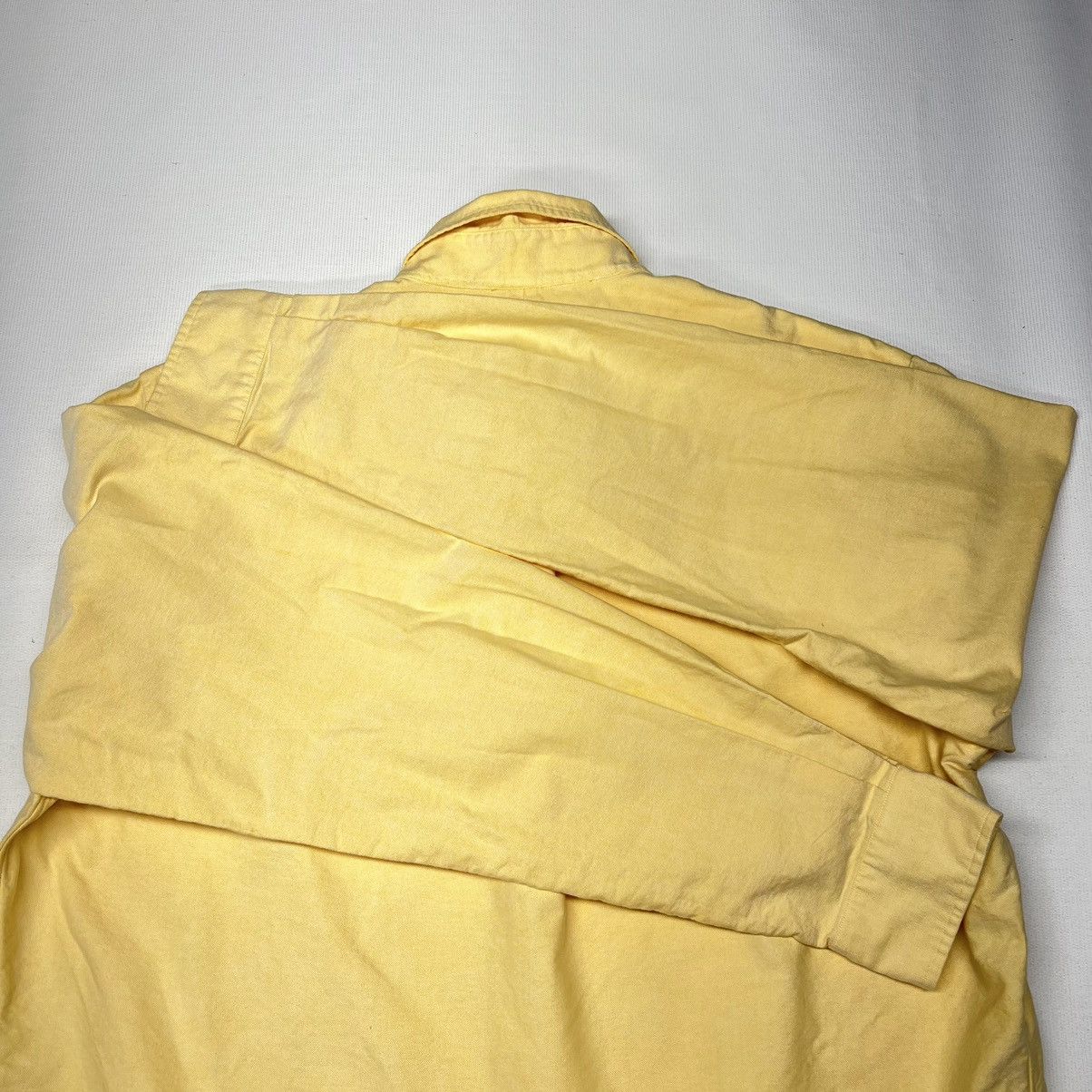 Polo Ralph Lauren Polo Ralph Lauren Button Down Shirt 16-33 Yellow Logo Oxford Size US M / EU 48-50 / 2 - 15 Thumbnail