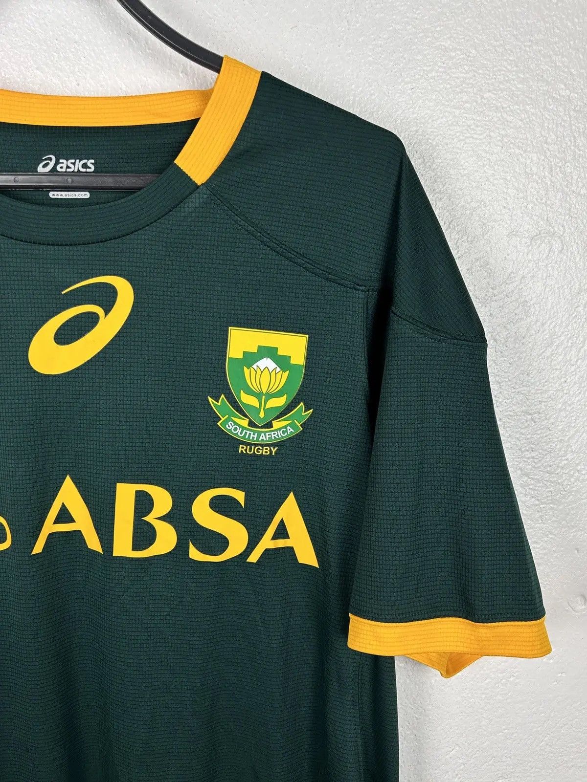 Asics Asics South African Rugby Sportswear Jersey In Green Size US XL / EU 56 / 4 - 2 Thumbnail