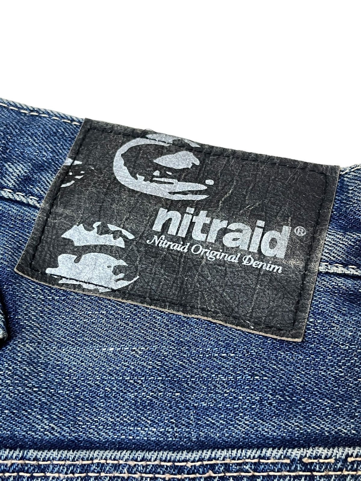 Japanese Brand SICK Y2K JAPANESE CULTURE NITRAID LOOSE FIT SELVEDGE JEANS Size US 37 - 20 Thumbnail
