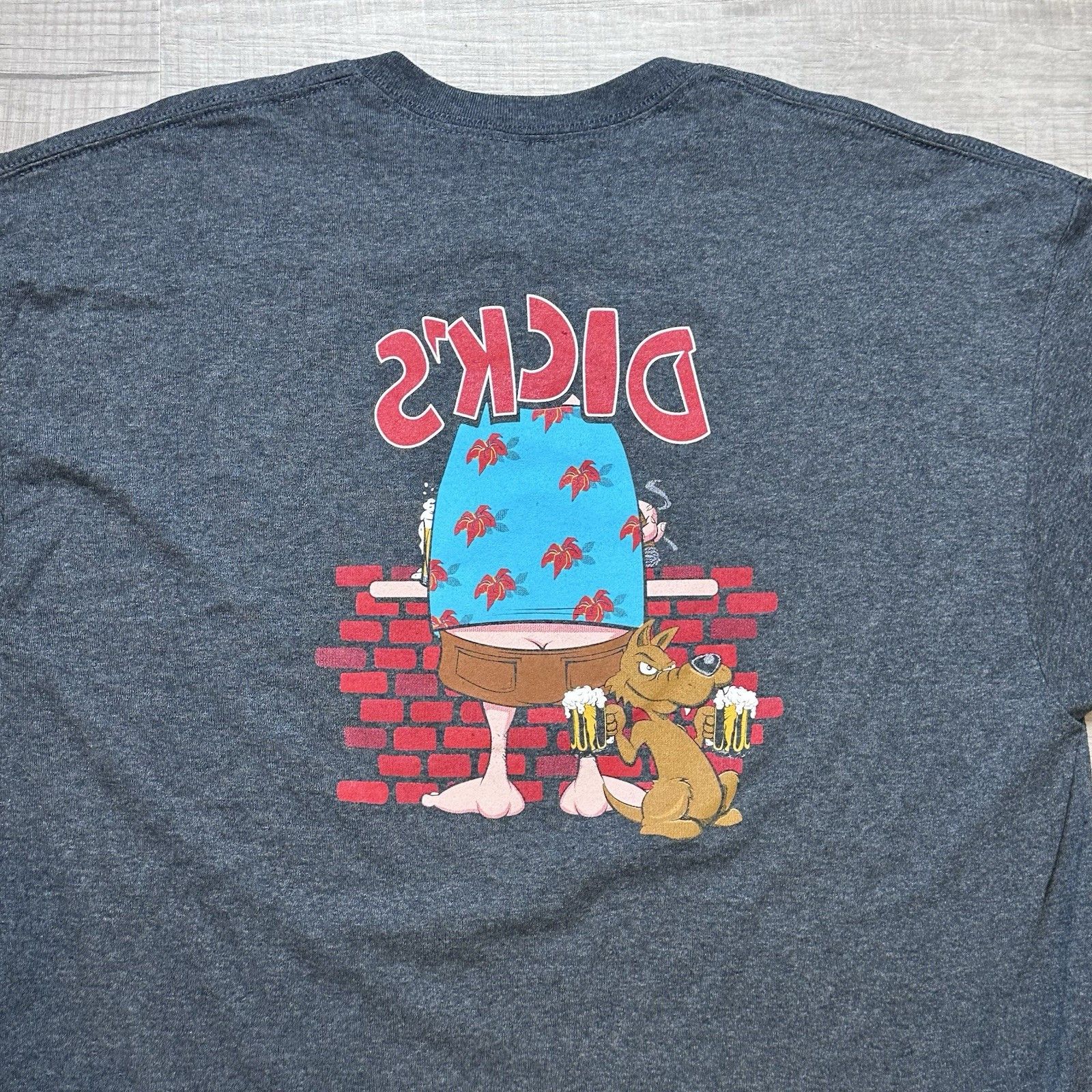 Gildan Dick's Last Resort Helping Stupid People Breed Funny Tee Size US XL / EU 56 / 4 - 9 Thumbnail