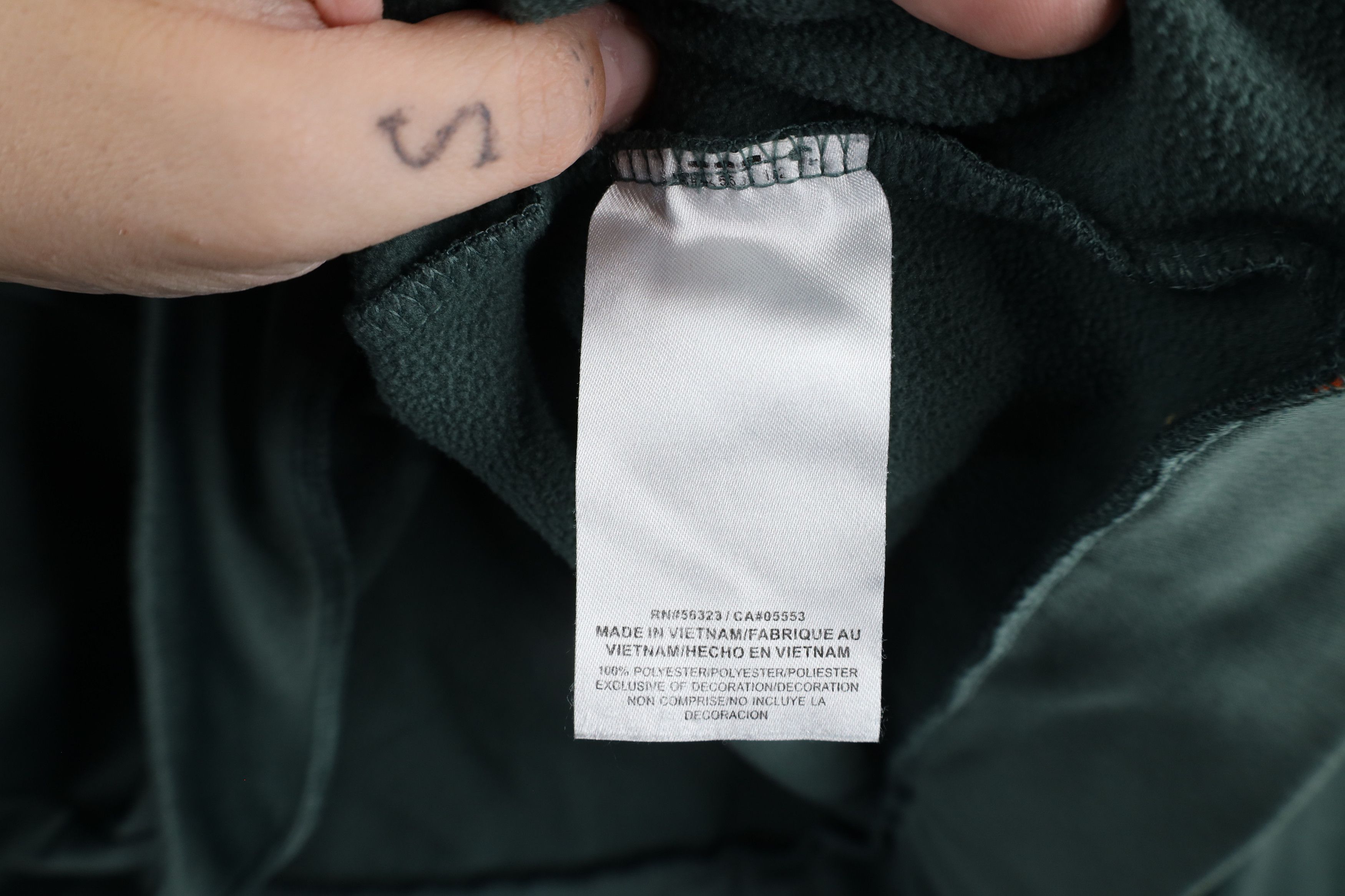 Nike × Vintage Nike Dri-Fit Fleece Lined Half Zip Pullover Sweatshirt Green Size US XL / EU 56 / 4 - 8 Thumbnail