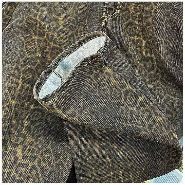 Japanese Brand × Vintage Stylish leopard denim Size US 36 / EU 52 - 8 Thumbnail
