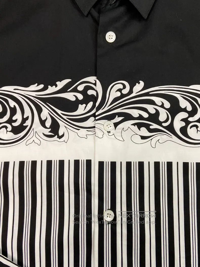 Versace Versace Slim black and white patterned shirt Size M / US 6-8 / IT 42-44 - 3 Thumbnail