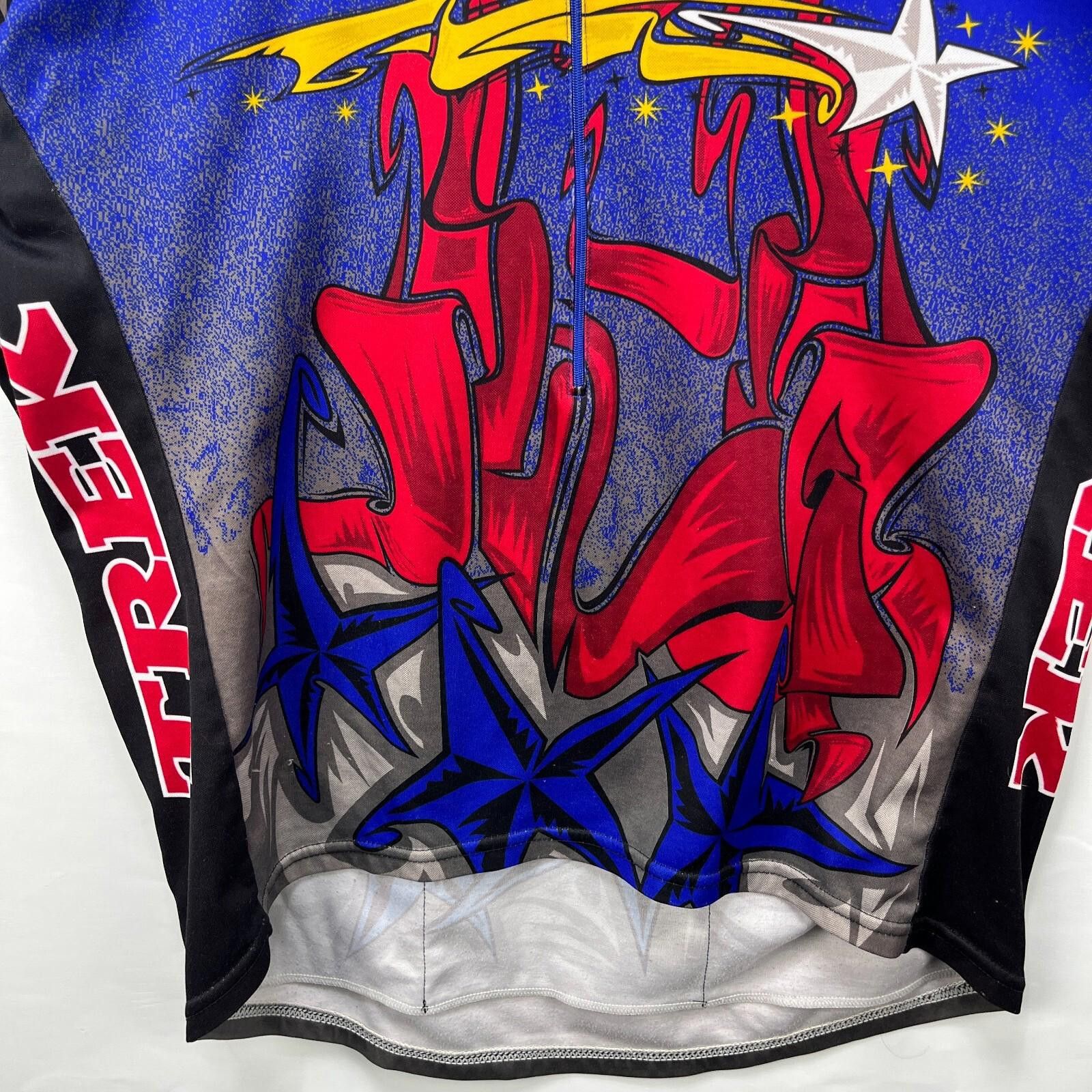 Tek Gear Vintage 90s Trek Pro Cycling Jersey AOP XXL USA Size ONE SIZE - 3 Thumbnail