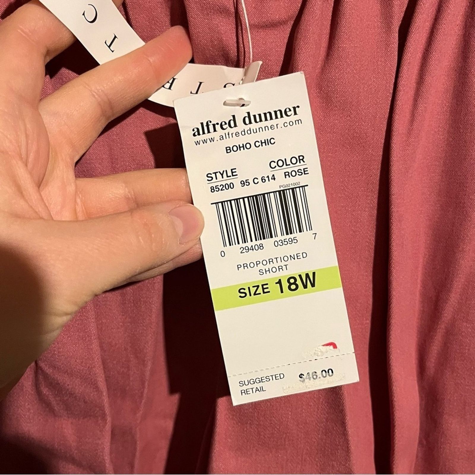Other Alfred Dunner NWT Pants 18W Short Stretch Waist Pull On Size 40" / US 18 - 6 Thumbnail