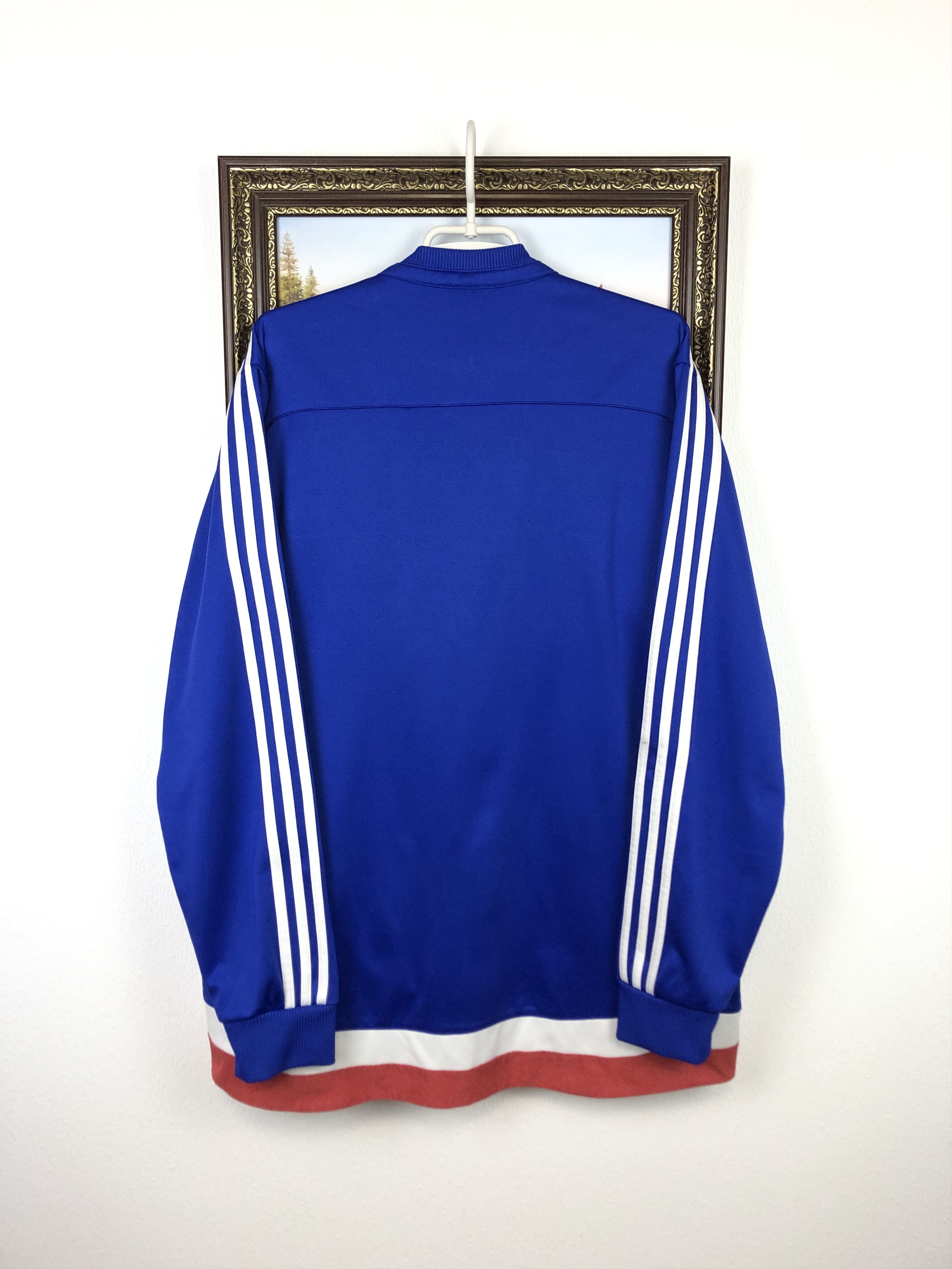 Adidas Adidas Chelsea Football Jacket Soccer Track Top Blue Mens Size US XL / EU 56 / 4 - 7 Thumbnail